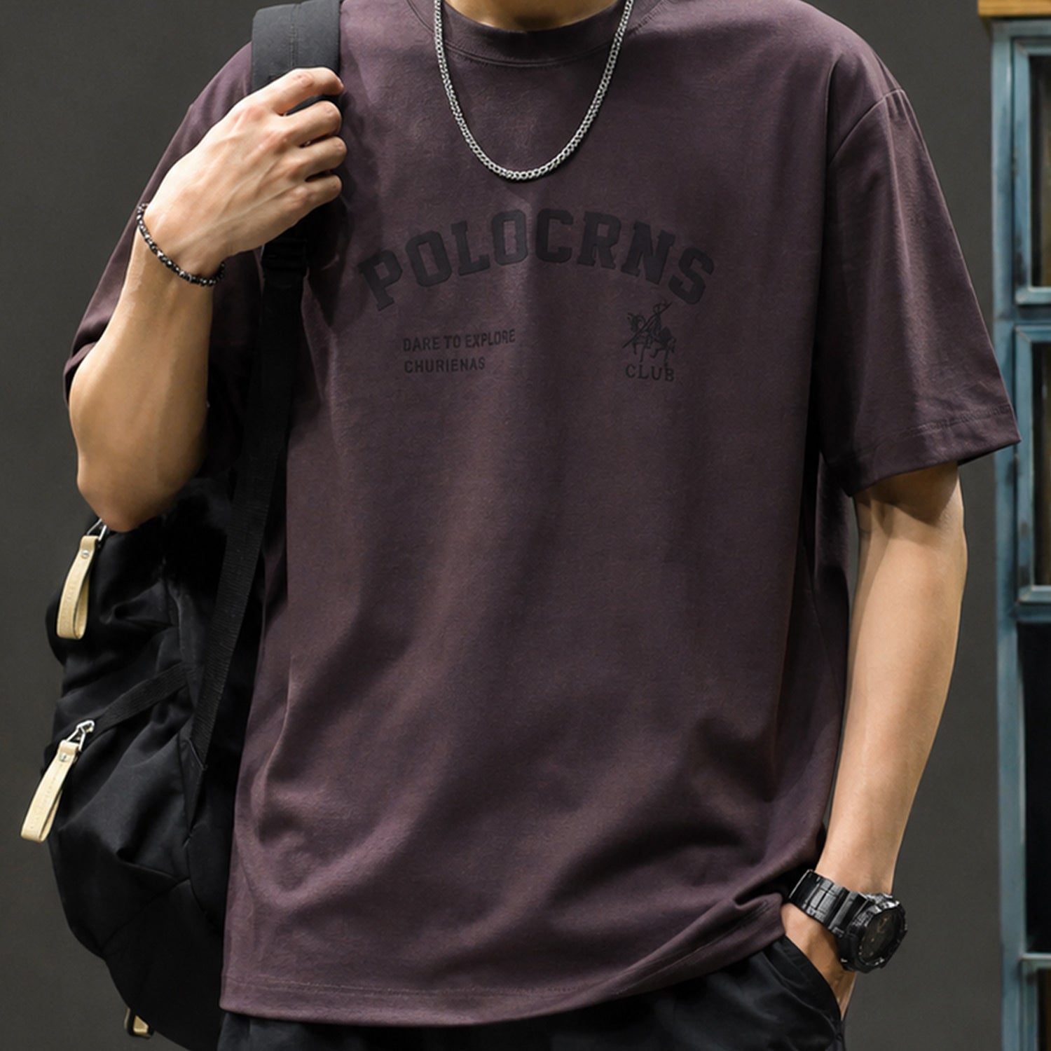 Men's Featuring Polo-Style Tee Shirt