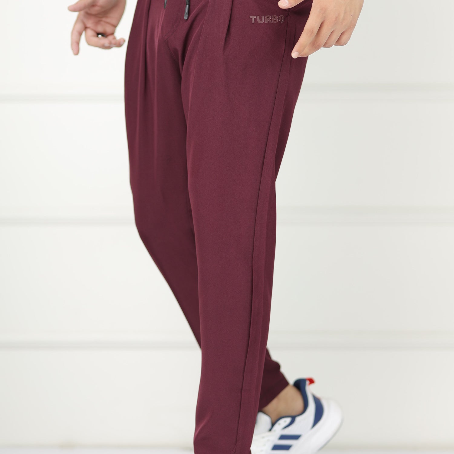 Turbo Fit Premium Micro Sportswear Trouser In Plum