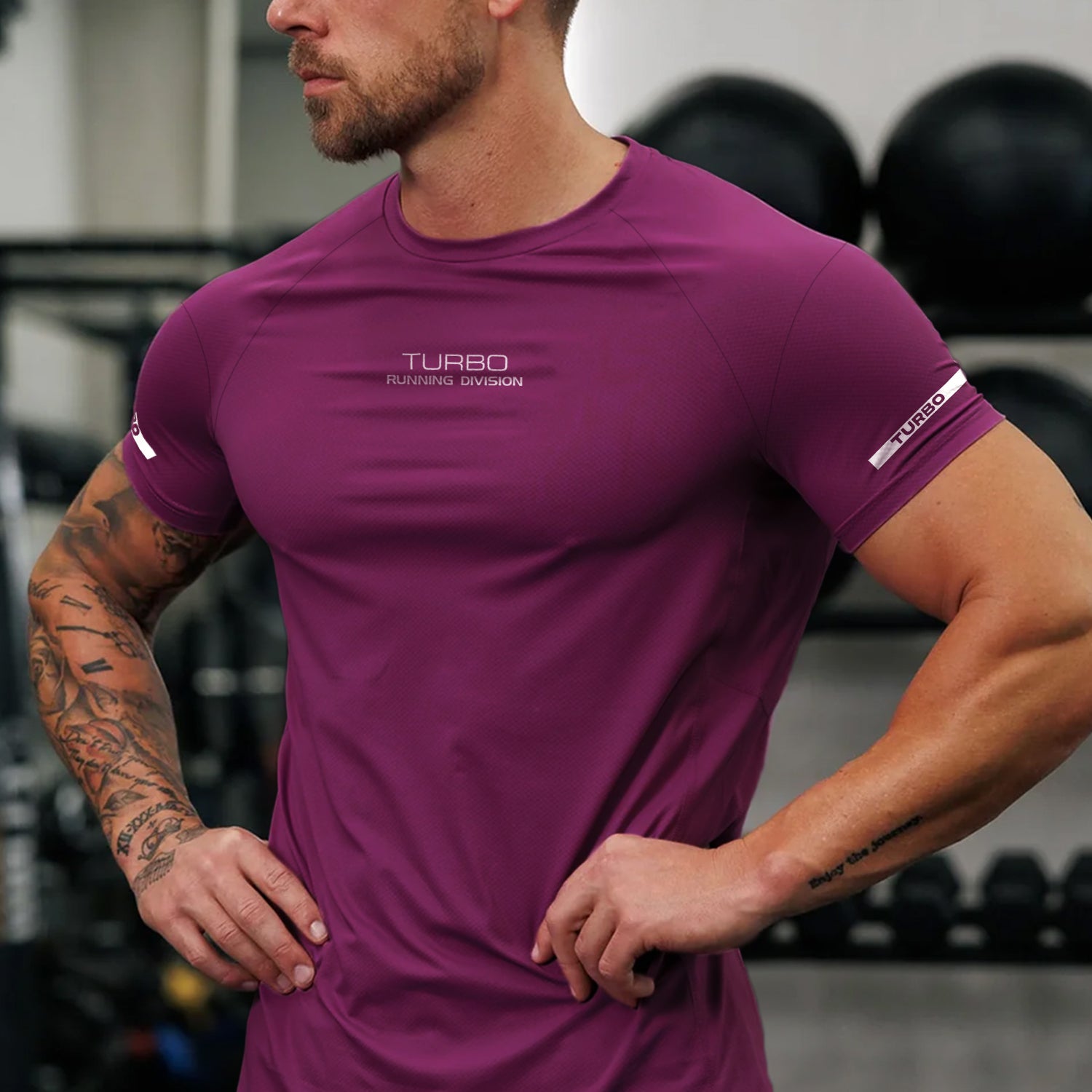 Turbo 'Running Division' Raglan Sleeve Dry-Fit Tee