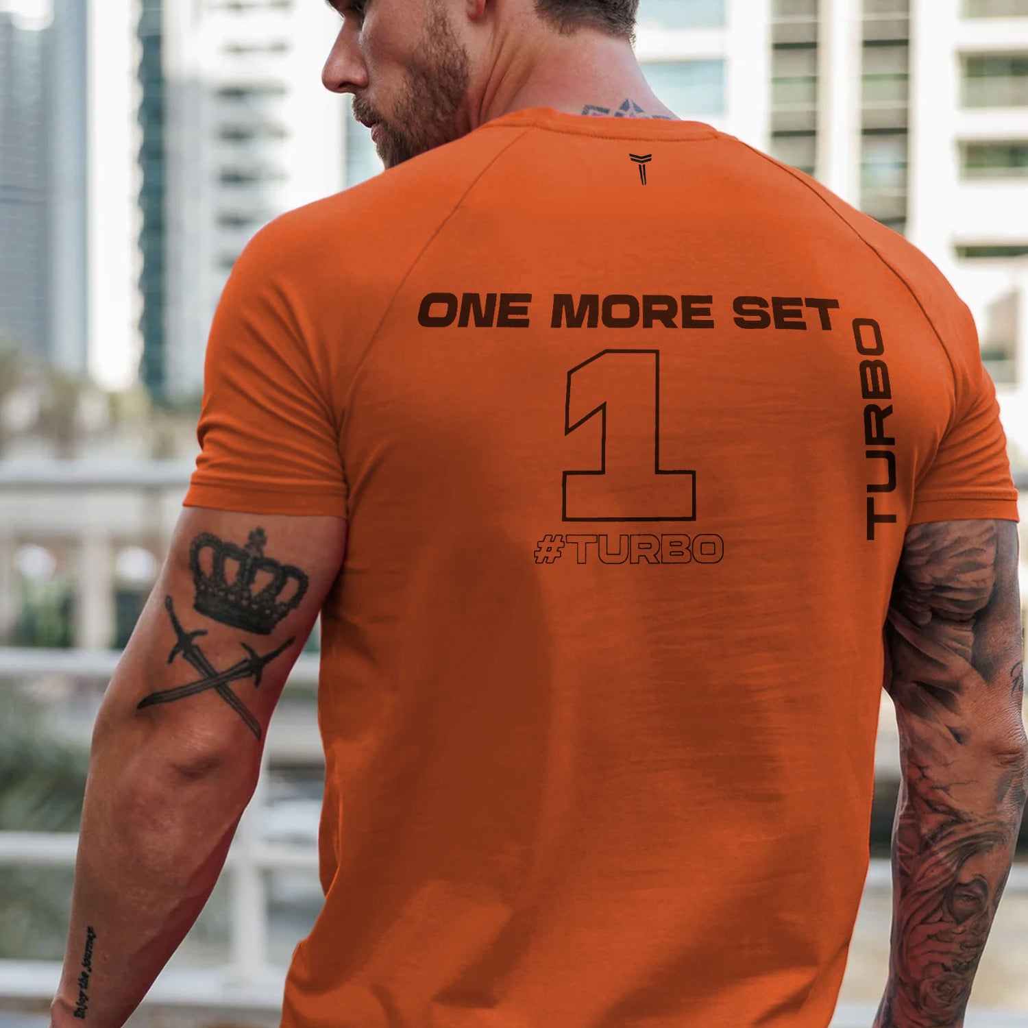 Turbo 'Men's One More Set' Drop Shoulder Dry-Fit Tee