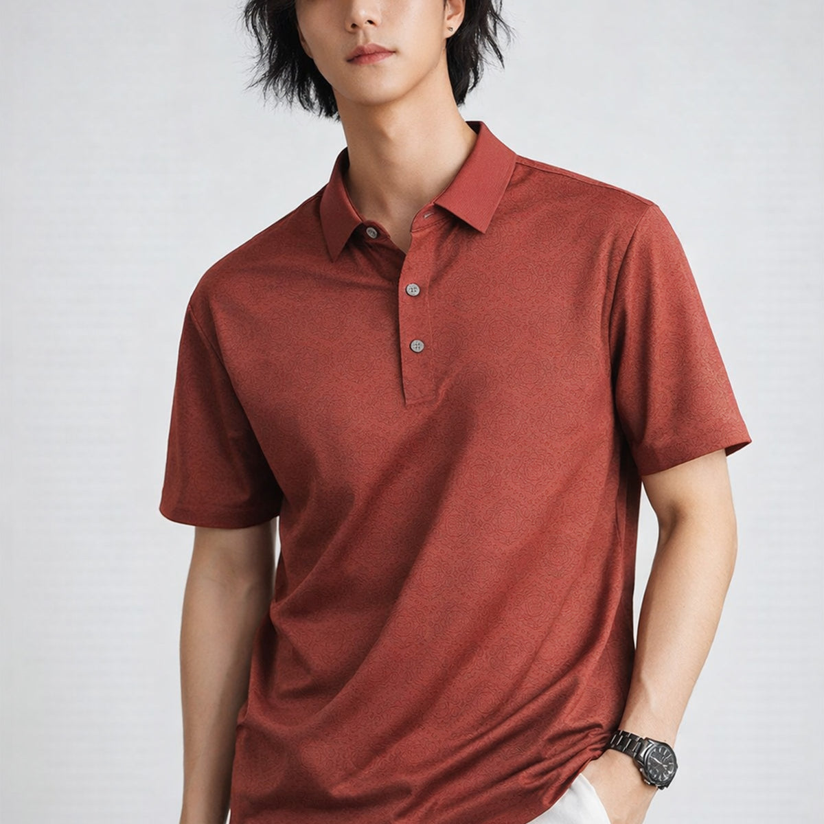 Men's Urban Essential Silk Polo T-Shirt