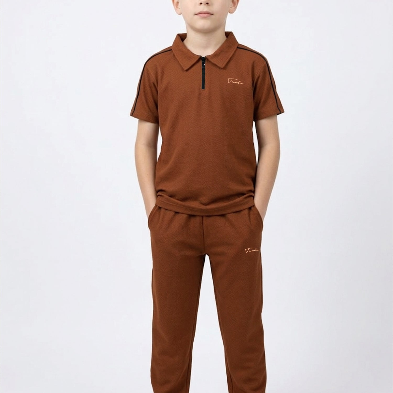 Turbo Retreat Relaxed Zipper Style Younger Kids Co-Ord Set