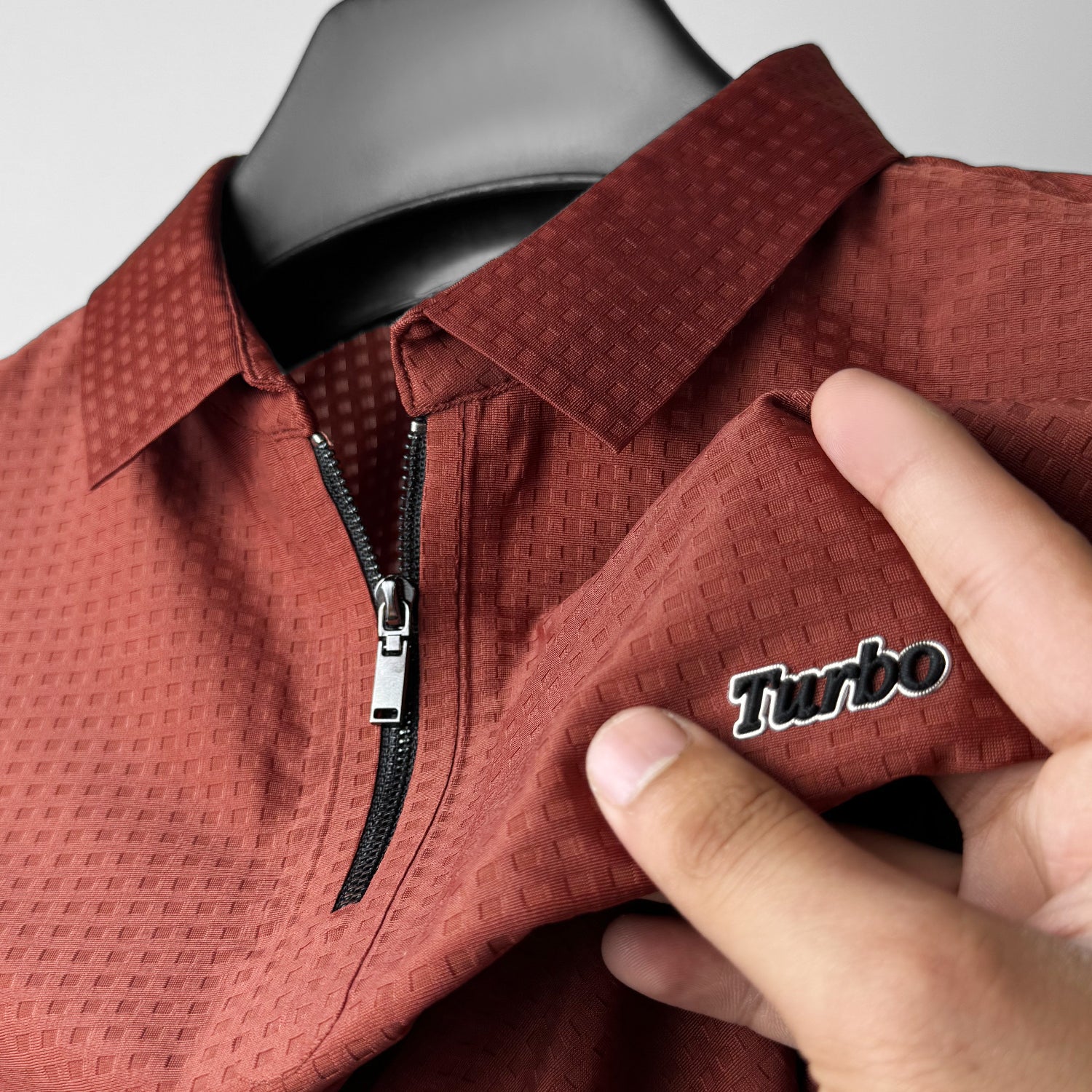 Turbo Holiday Outfit Stitchless Zip Style Men's Polo Shirt