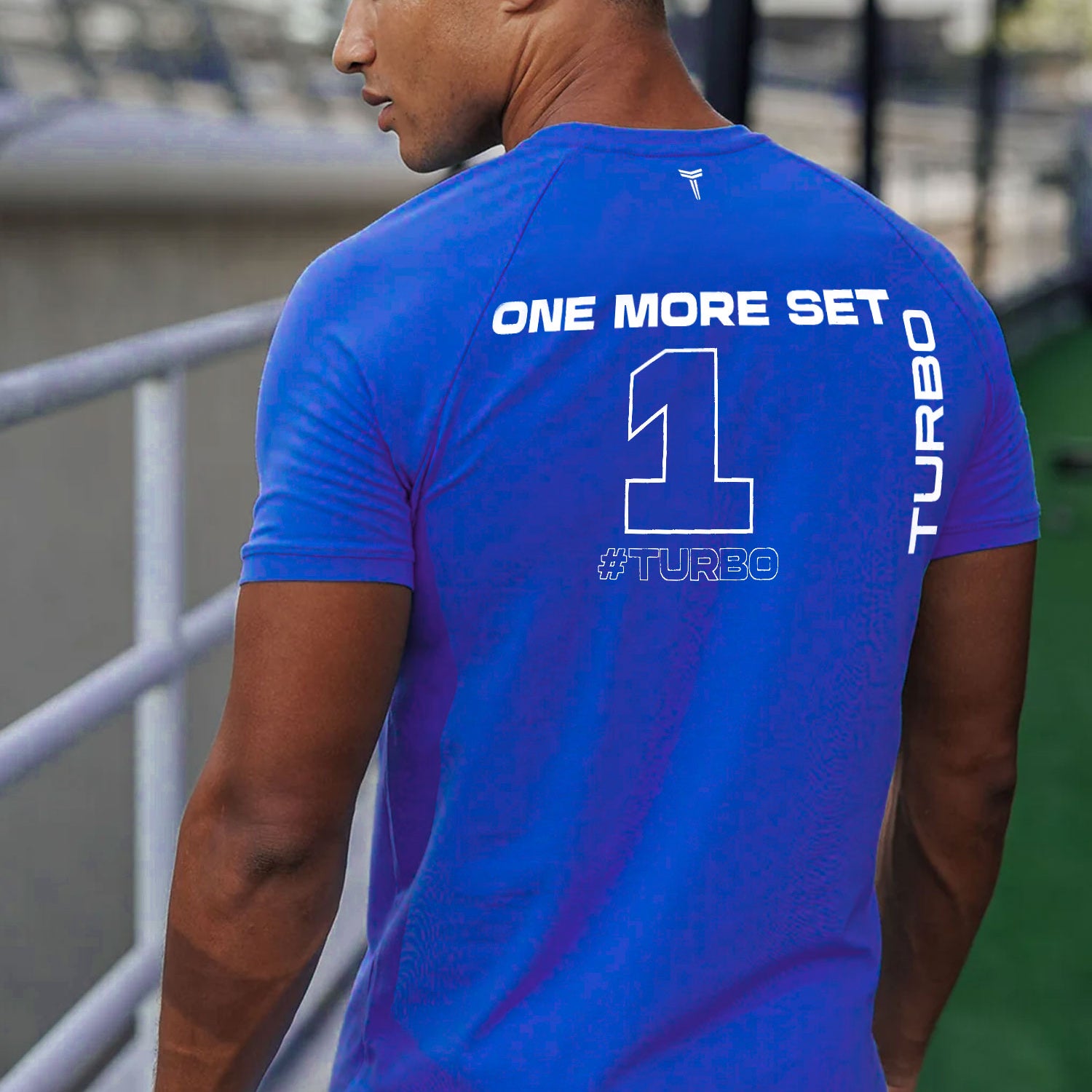 Turbo 'Men's One More Set' Drop Shoulder Dry-Fit Tee