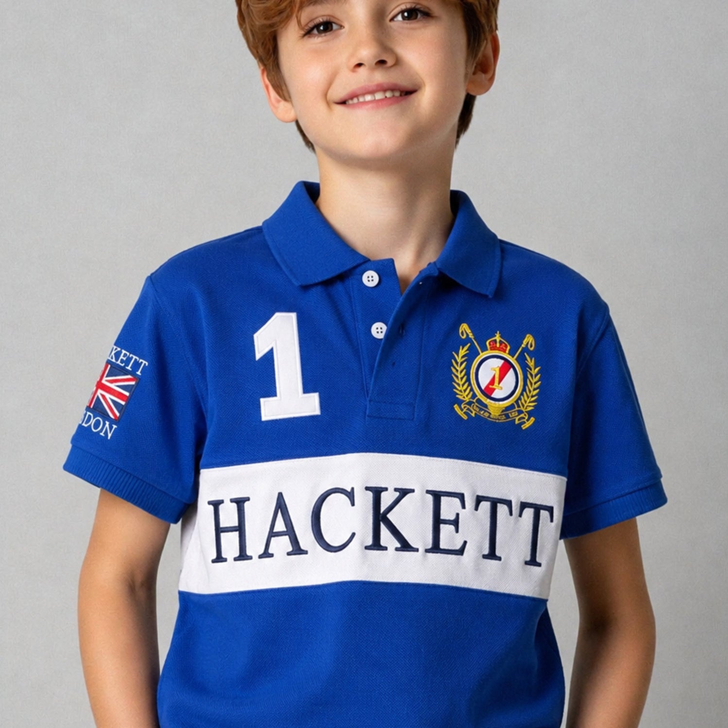 Hcket Classic Fit Younger Kids Polo Shirt