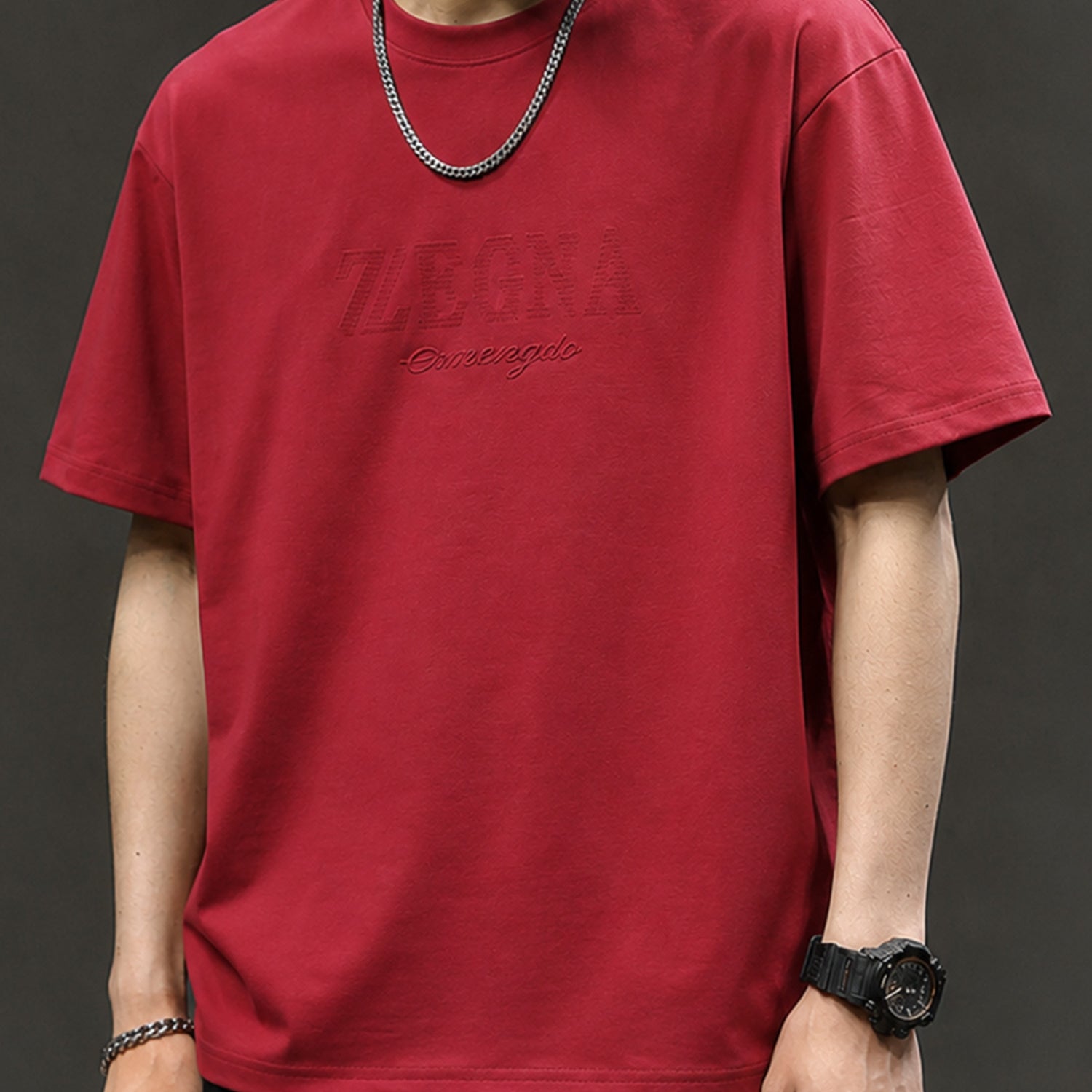 Zgna Typographic Logo Men's Tee Shirt