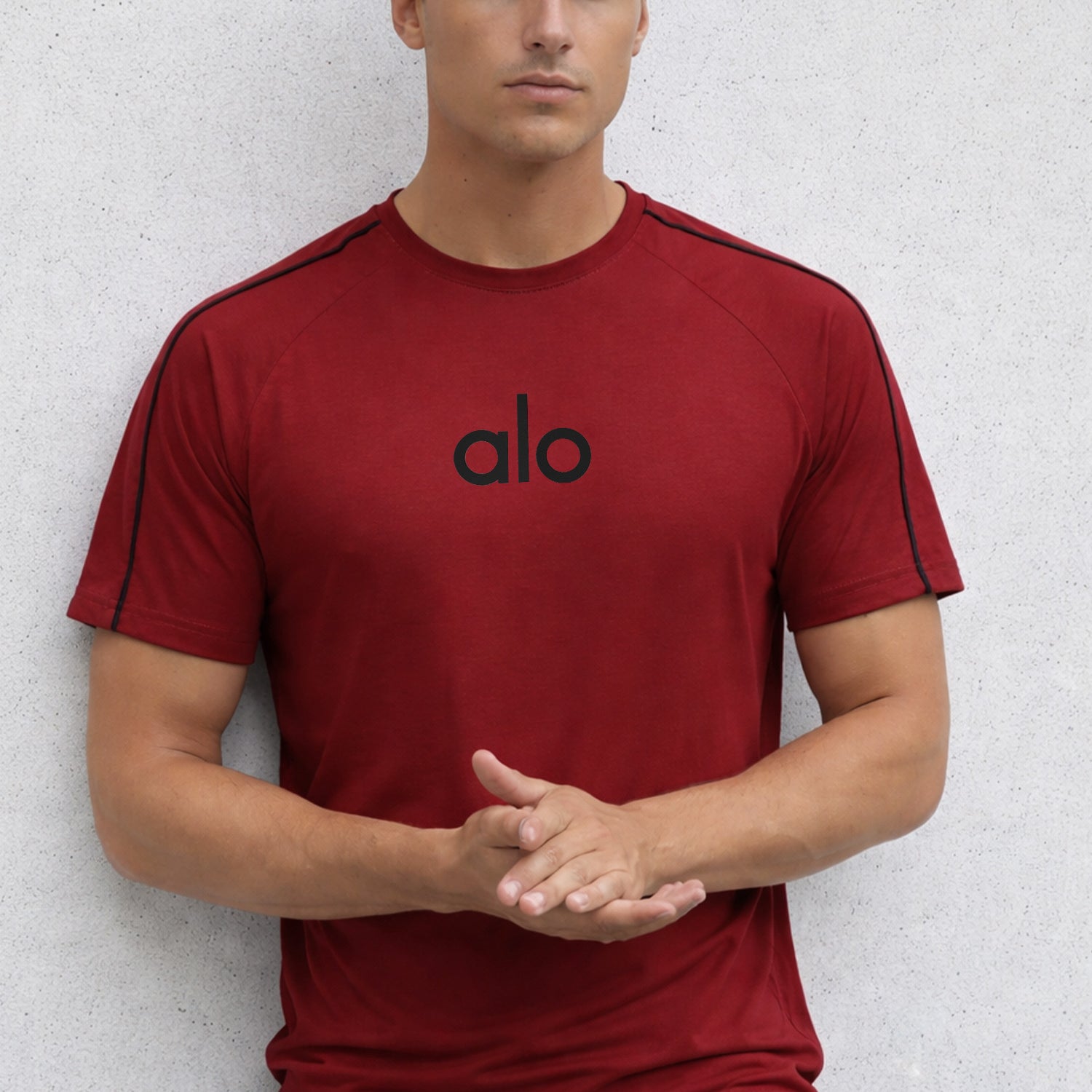 Alo Distinctive Front Logo Men's Tee