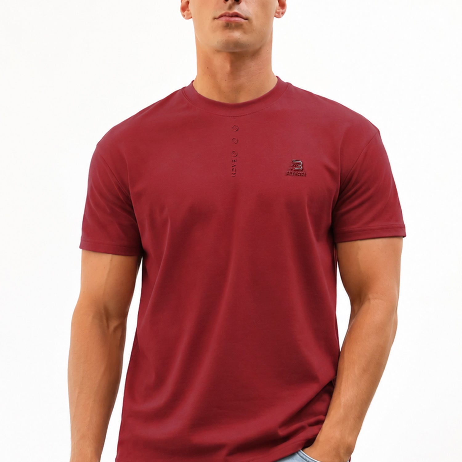 Mens Relaxed Fit Round-Neck Tee Shirt*