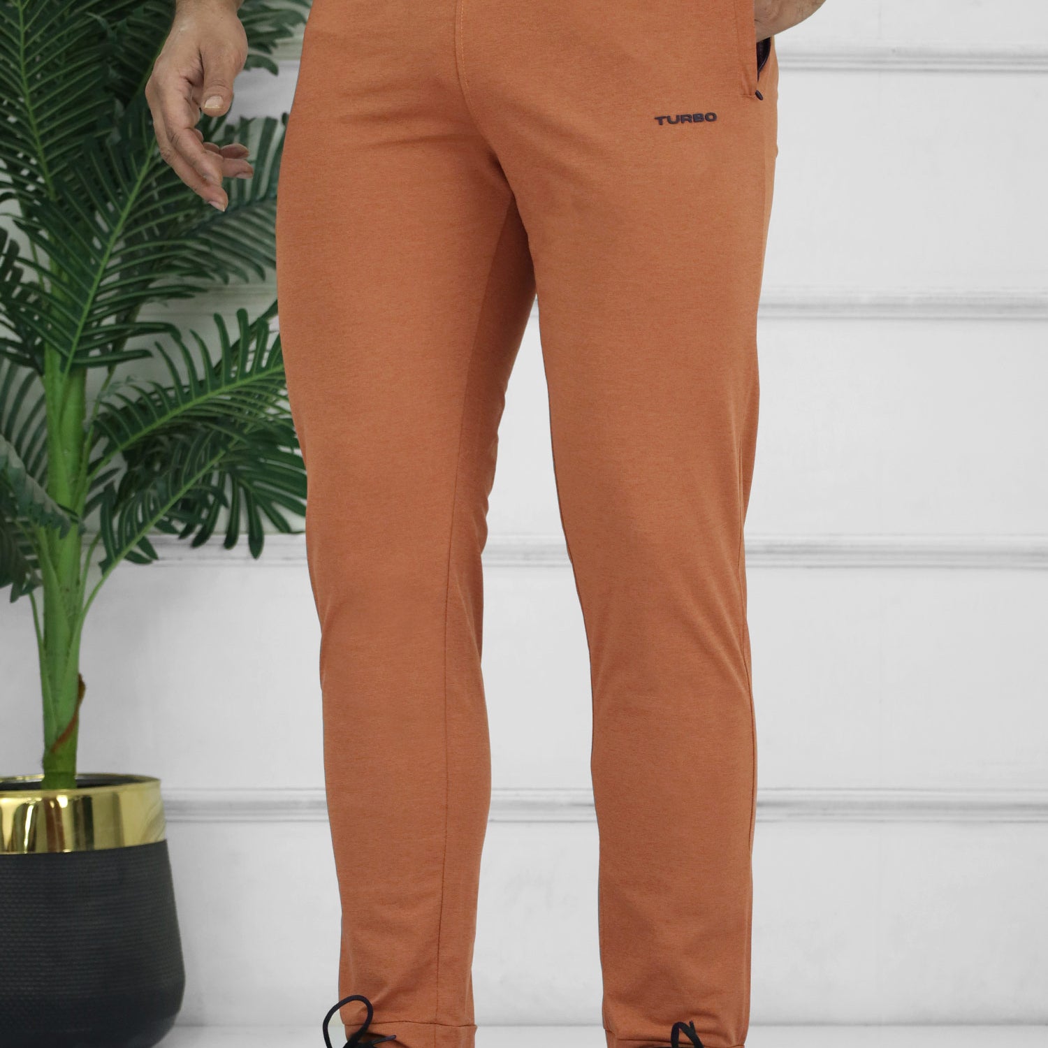 Turbo 'Running Club' Performance Series Men's Dry fit Trouser In Rust