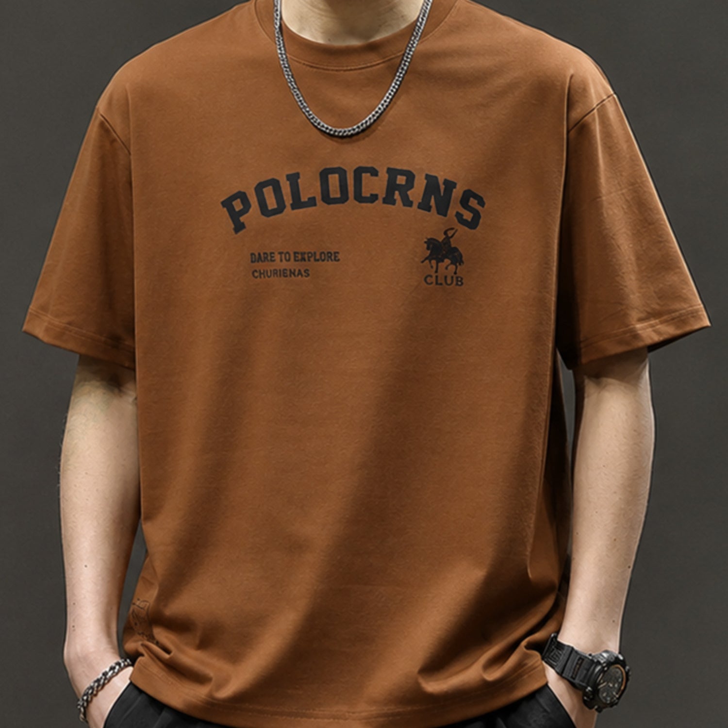 Men's Featuring Polo-Style Tee Shirt