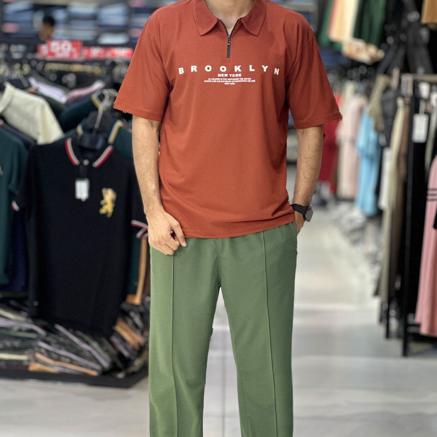 Broklyn Sports Inspired Zipper Style Tracksuit