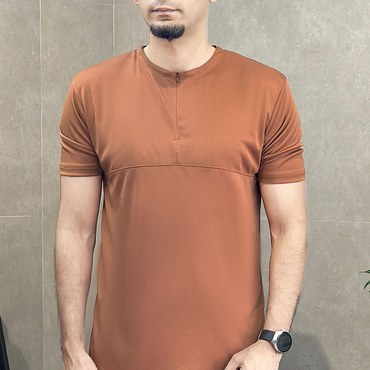 Turbo Zip-Neck Top Style Dry-Fit Tee