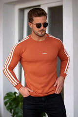 Turbo 3 Stripes Mock Neck Men's Sweatshirt