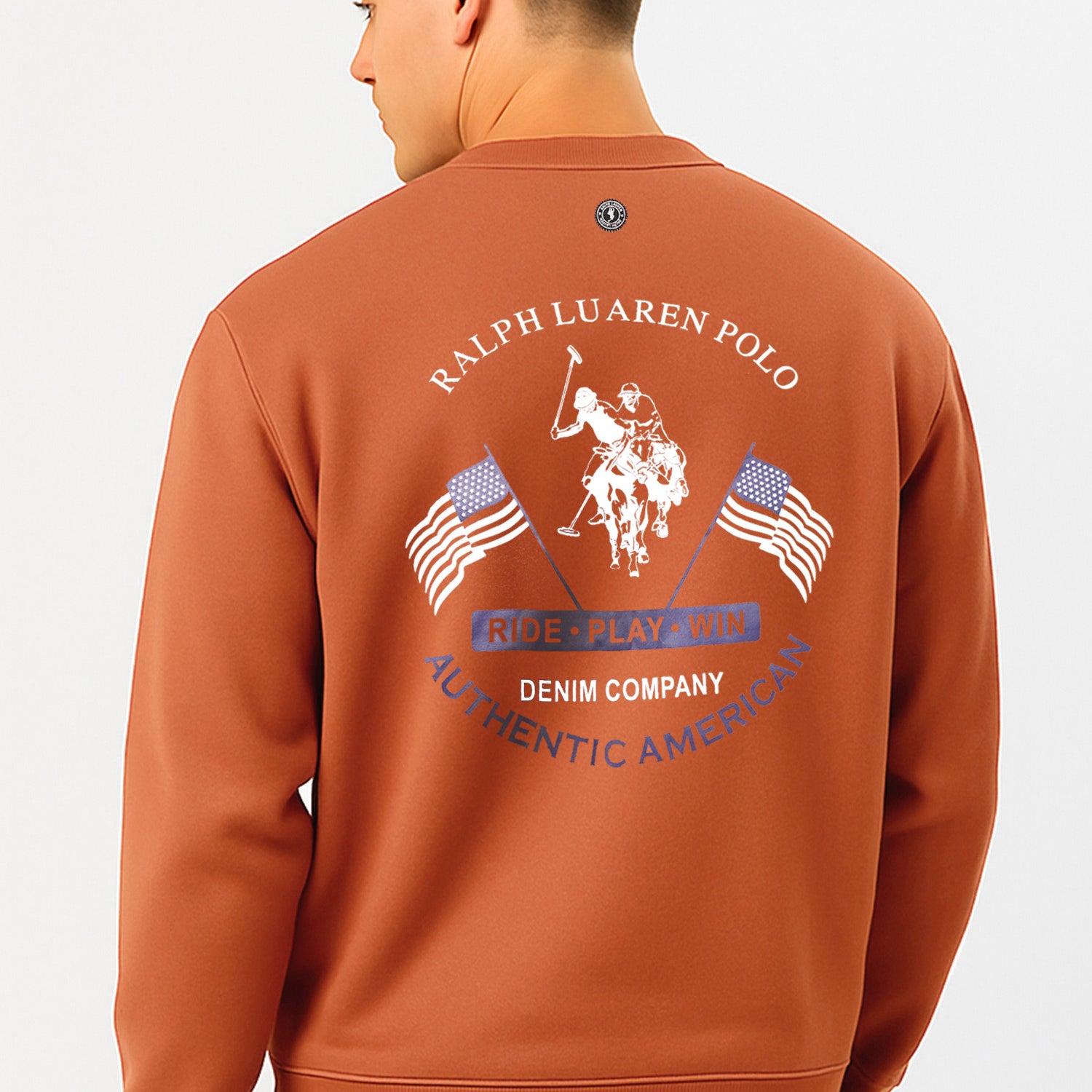 Rph Lren Neck Adele Round Neck Imported Men's Sweatshirt