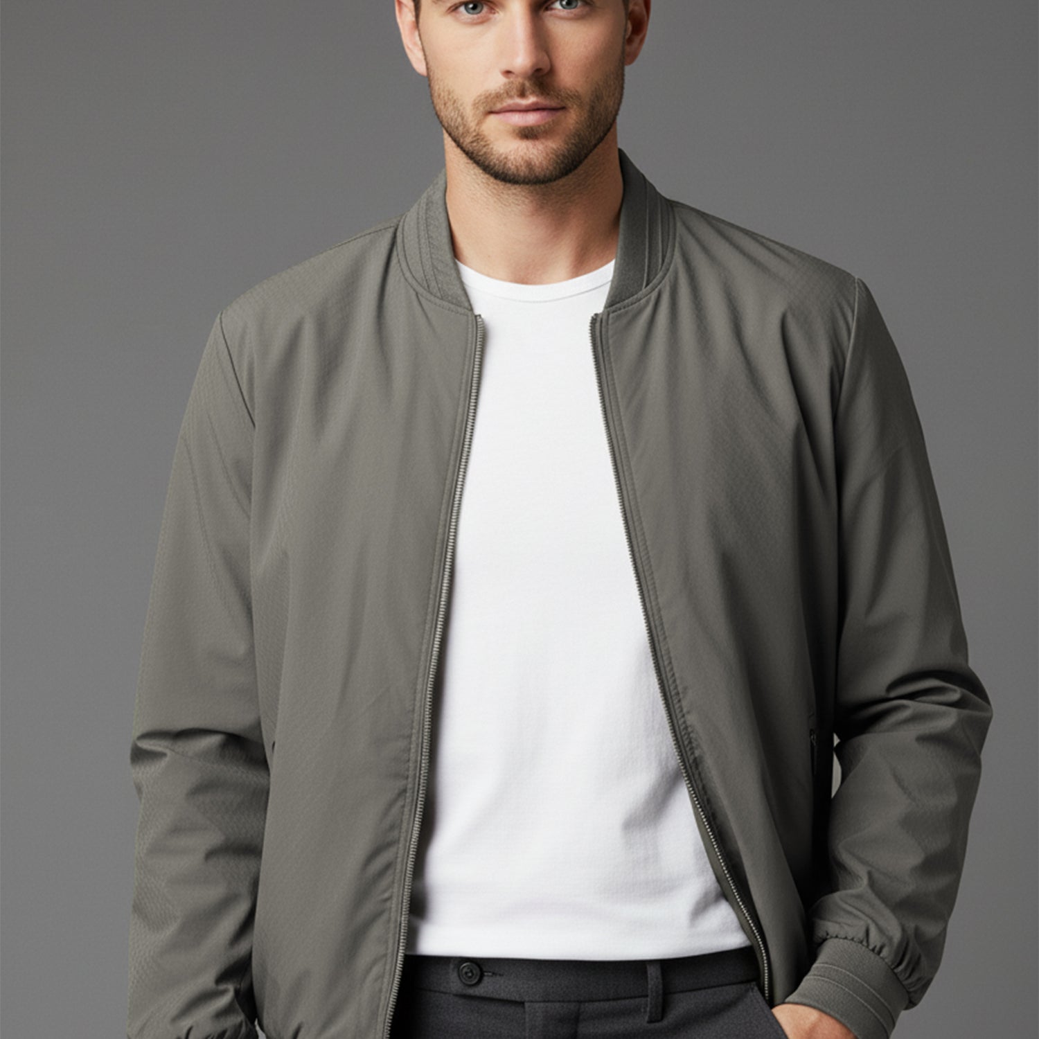 Unique Self Textured Imported Light Weight Jacket