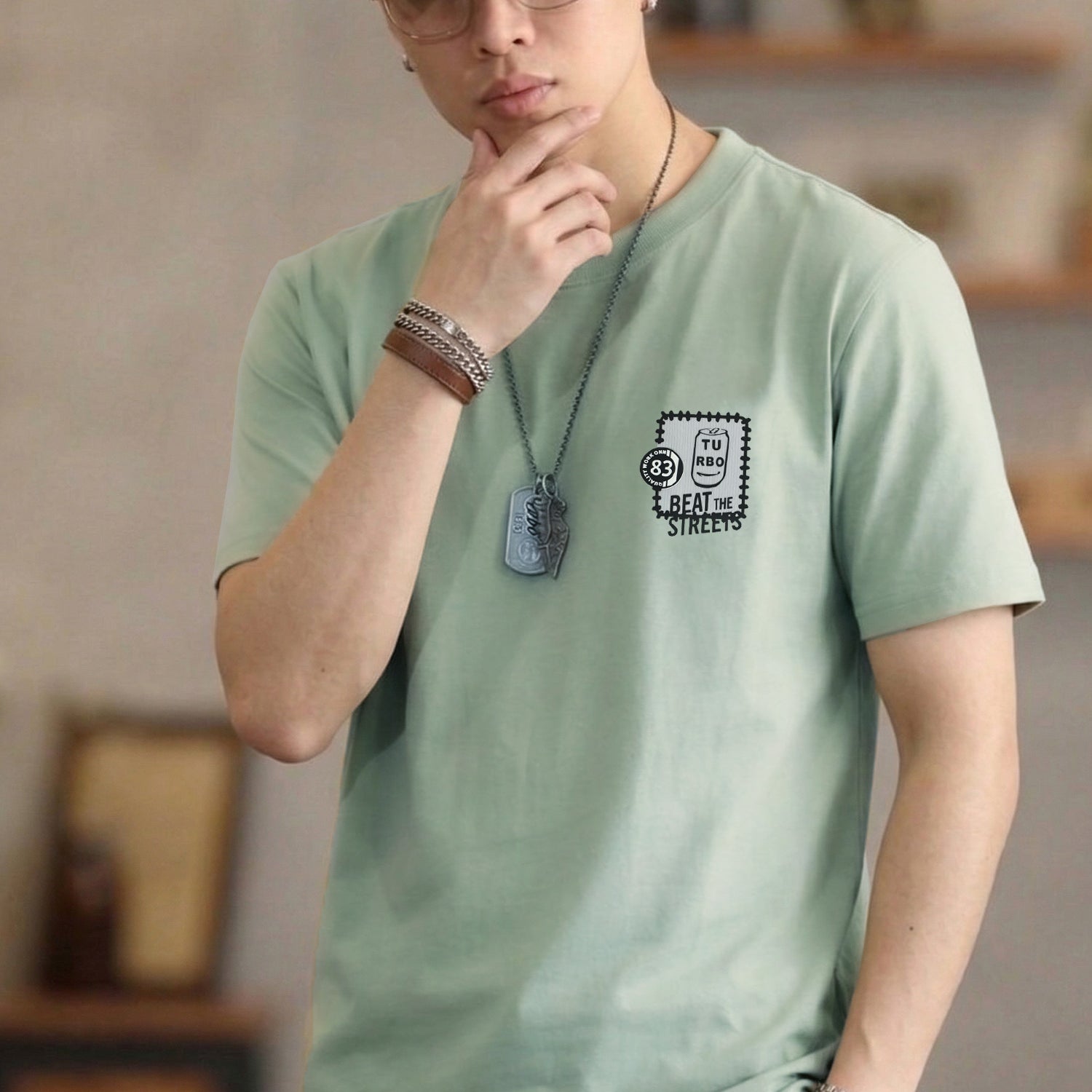 Mens Smart Essential Round Neck Tee