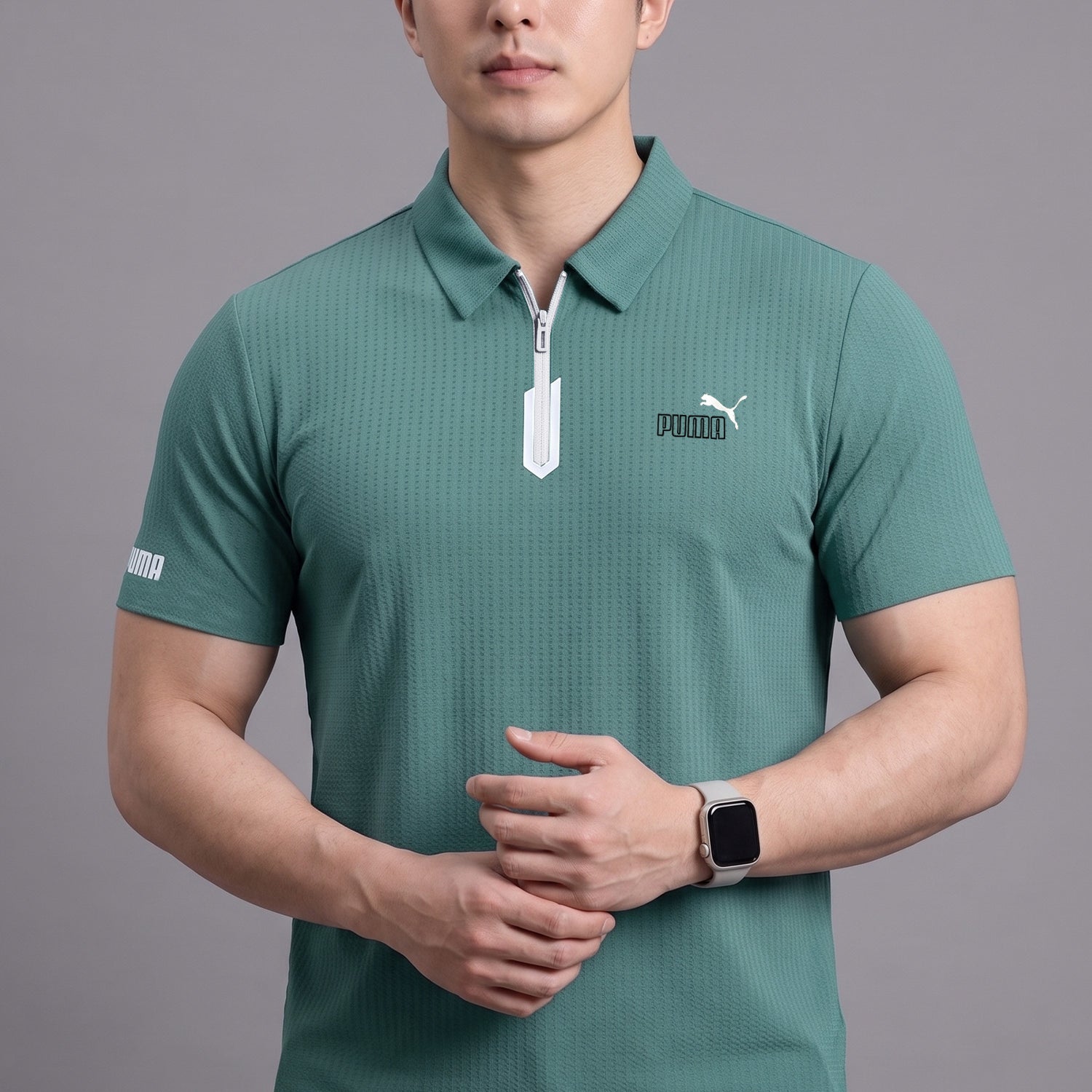 Pma distinct textured fabric Imp Dry-Fit Polo