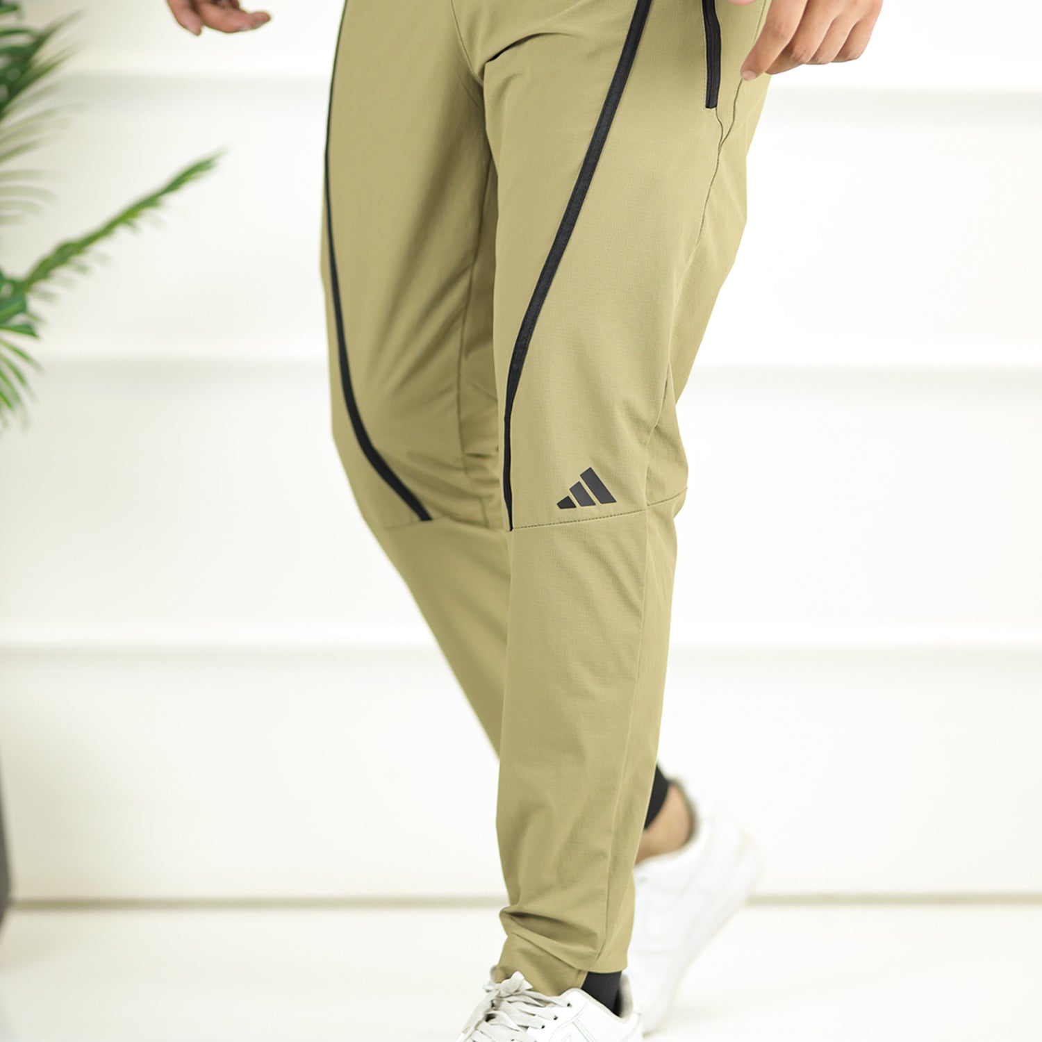 Adds ZNE Barrel Micro Sportswear Pant Trouser In Sage Green