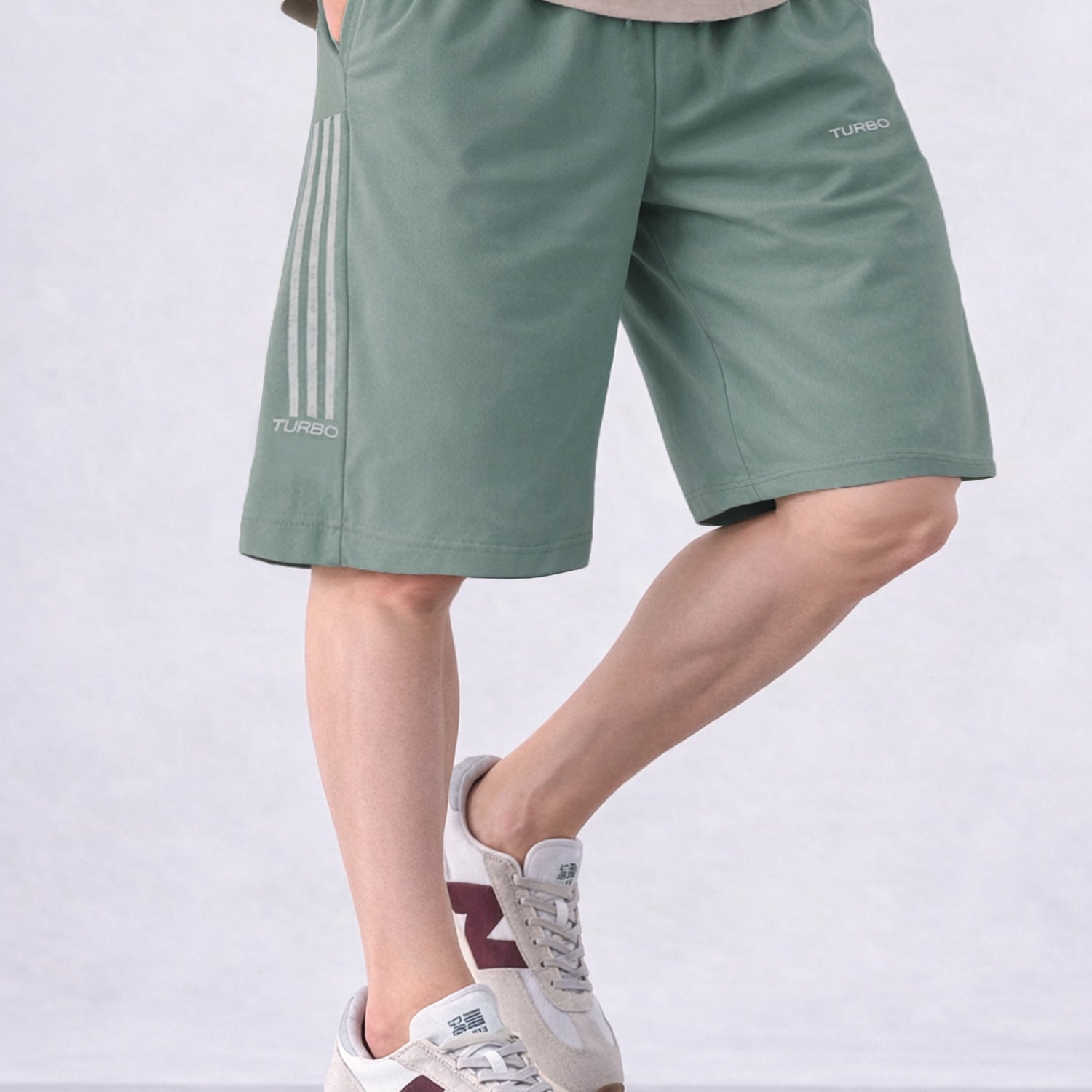 OverSized All Day Wear Raw Edge Elastic Shorts
