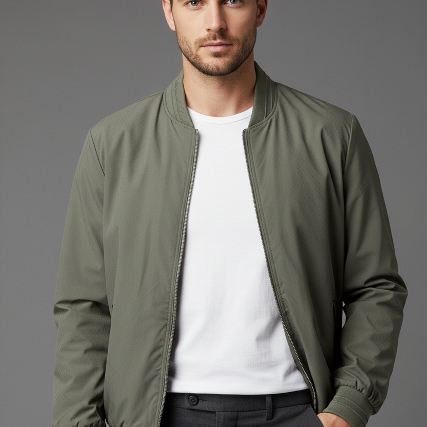 Unique Self Textured Imported Light Weight Jacket