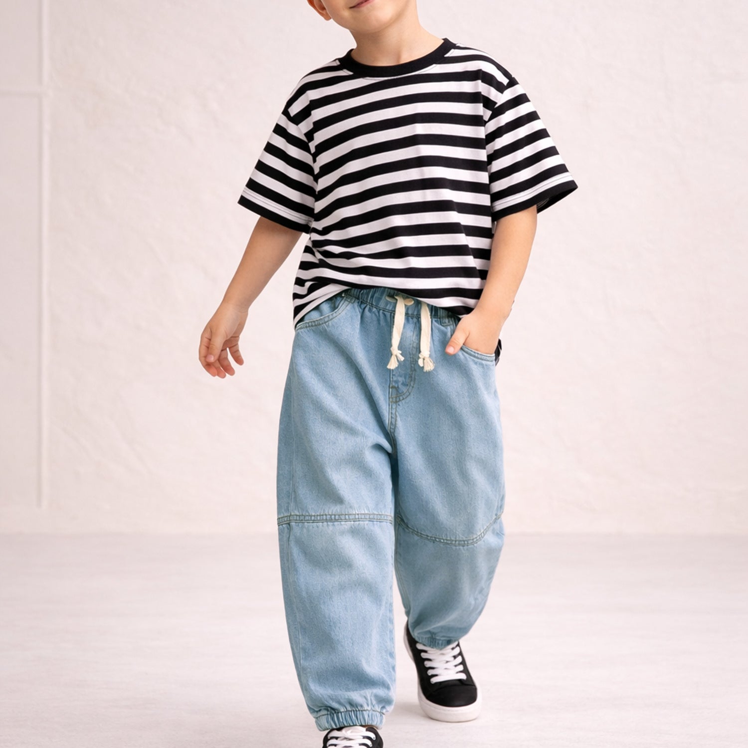 Turbo Pull Up Jeans For Boys