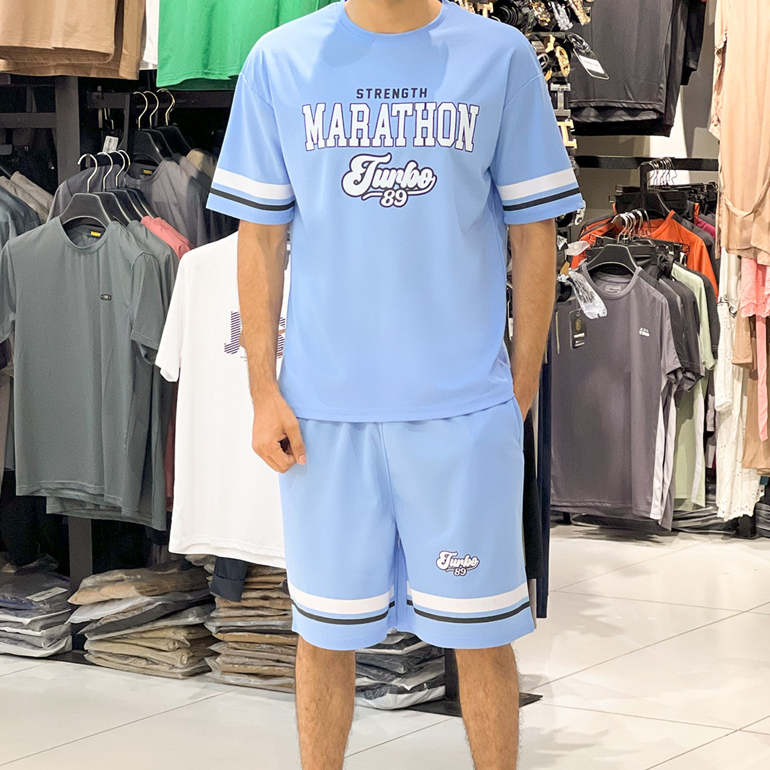 Turbo'89 STRENGTH MARATHON Edition Oversize Style Men's Tracksuit