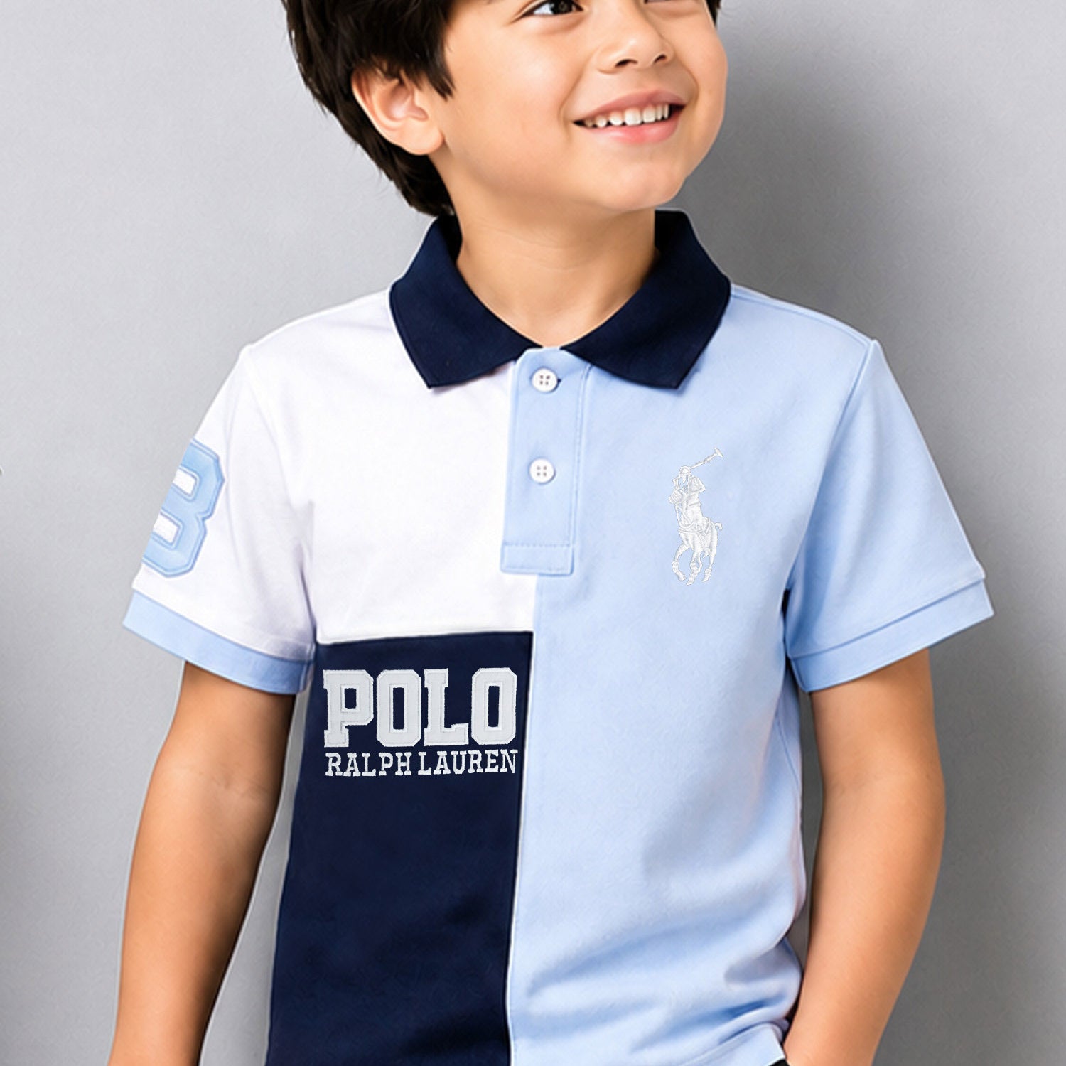 Plo Rph Lren Classic Fit Multi-Colour Younger Kids Polo Shirt