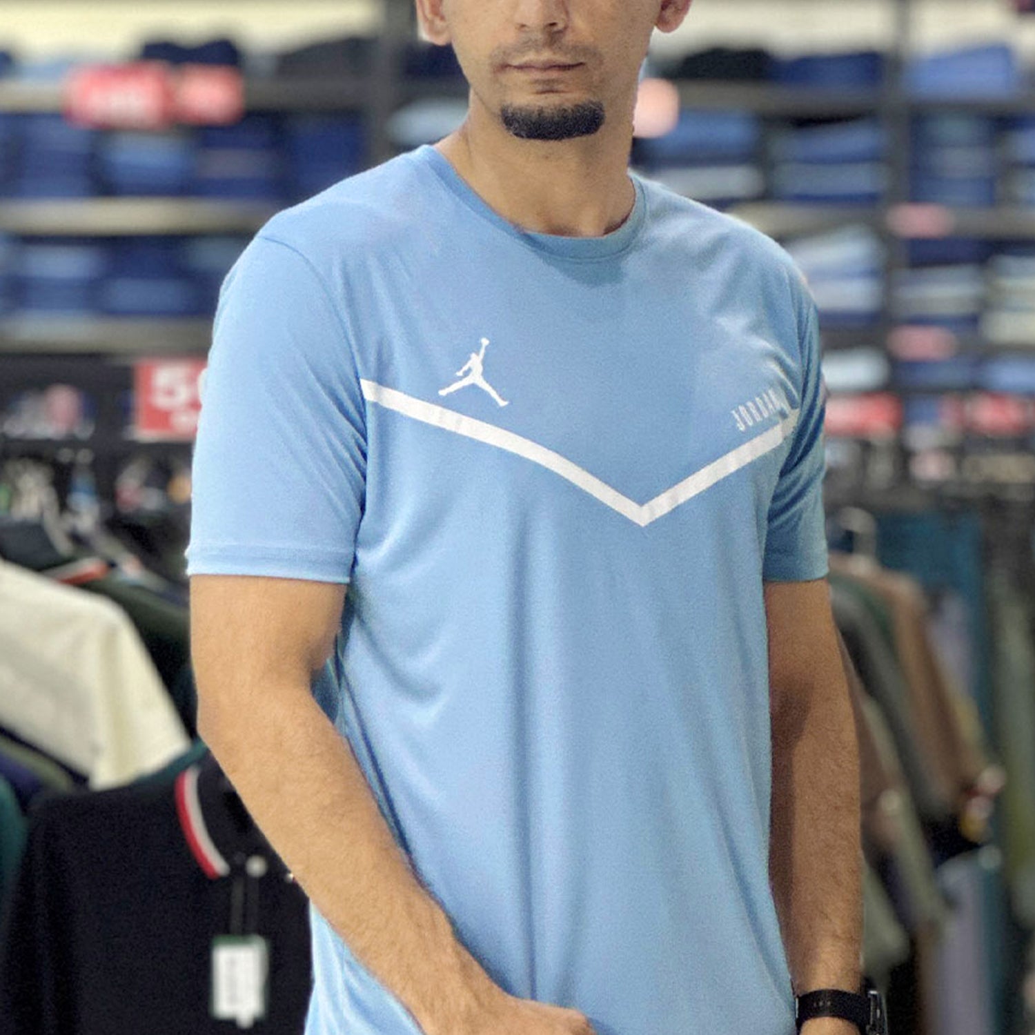 Jrdn Flight Arched Wordmark Dry-Fit Tee