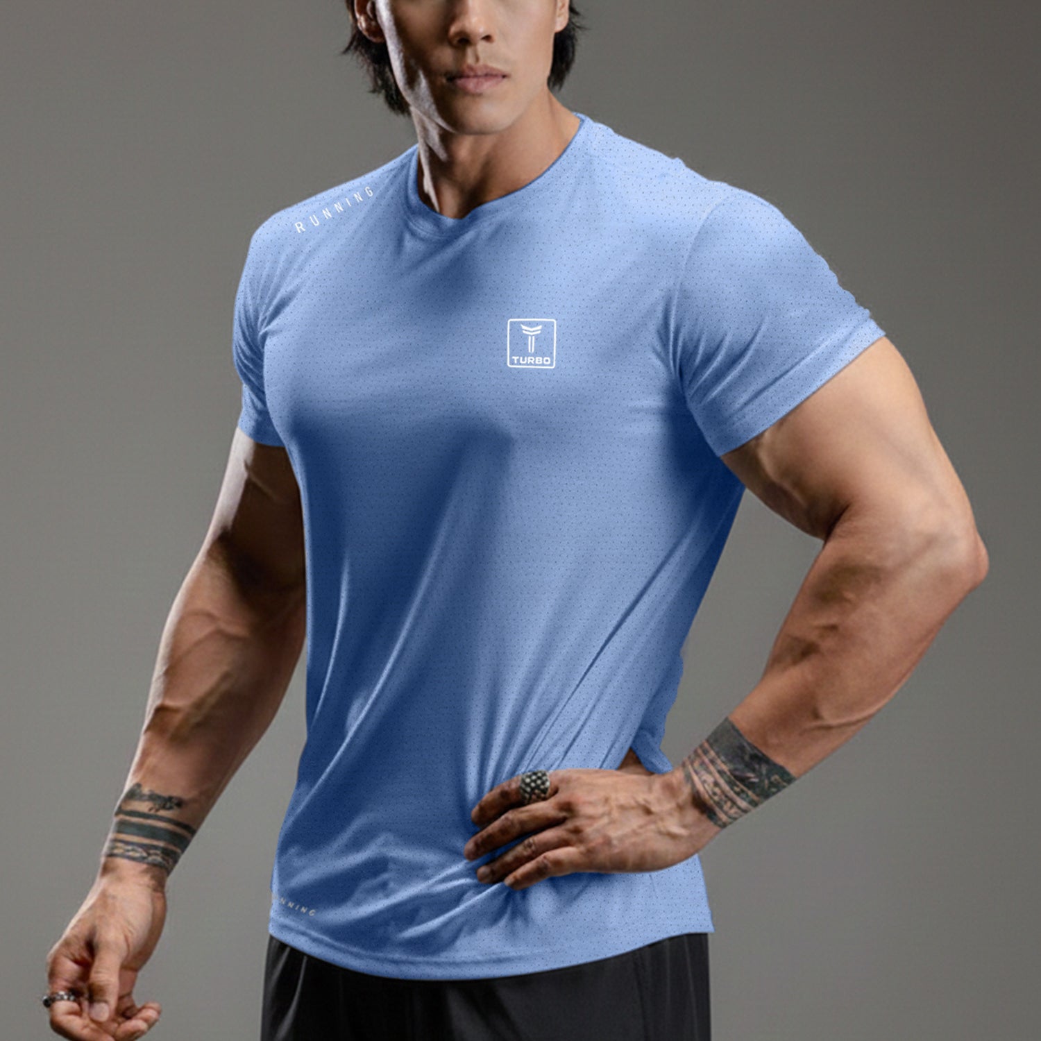 Turbo 'Aero-Flow' Perforated Running Dry-Fit Tee