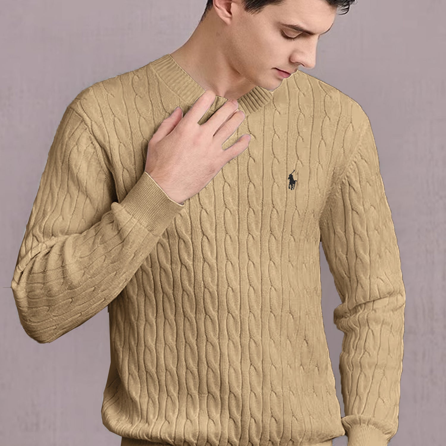 Turbo Knitted Cashmere Imported Men's Sweater