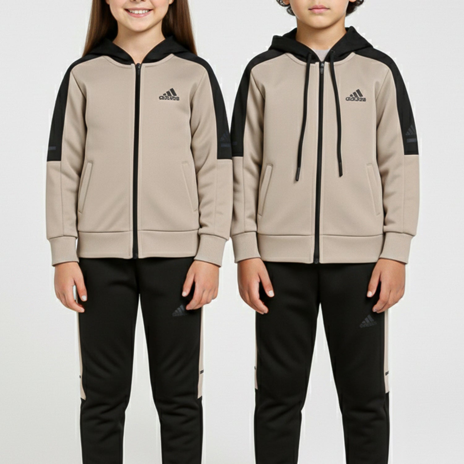 Adds Essential Performance Hooded Unisex Kids Tracksuit