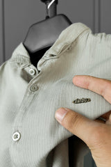 Turbo Self Lining Long Sleeve Cotton Casual Shirt