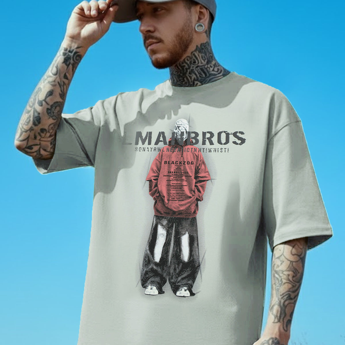Lmanbros Graphic Round Neck T-shirt