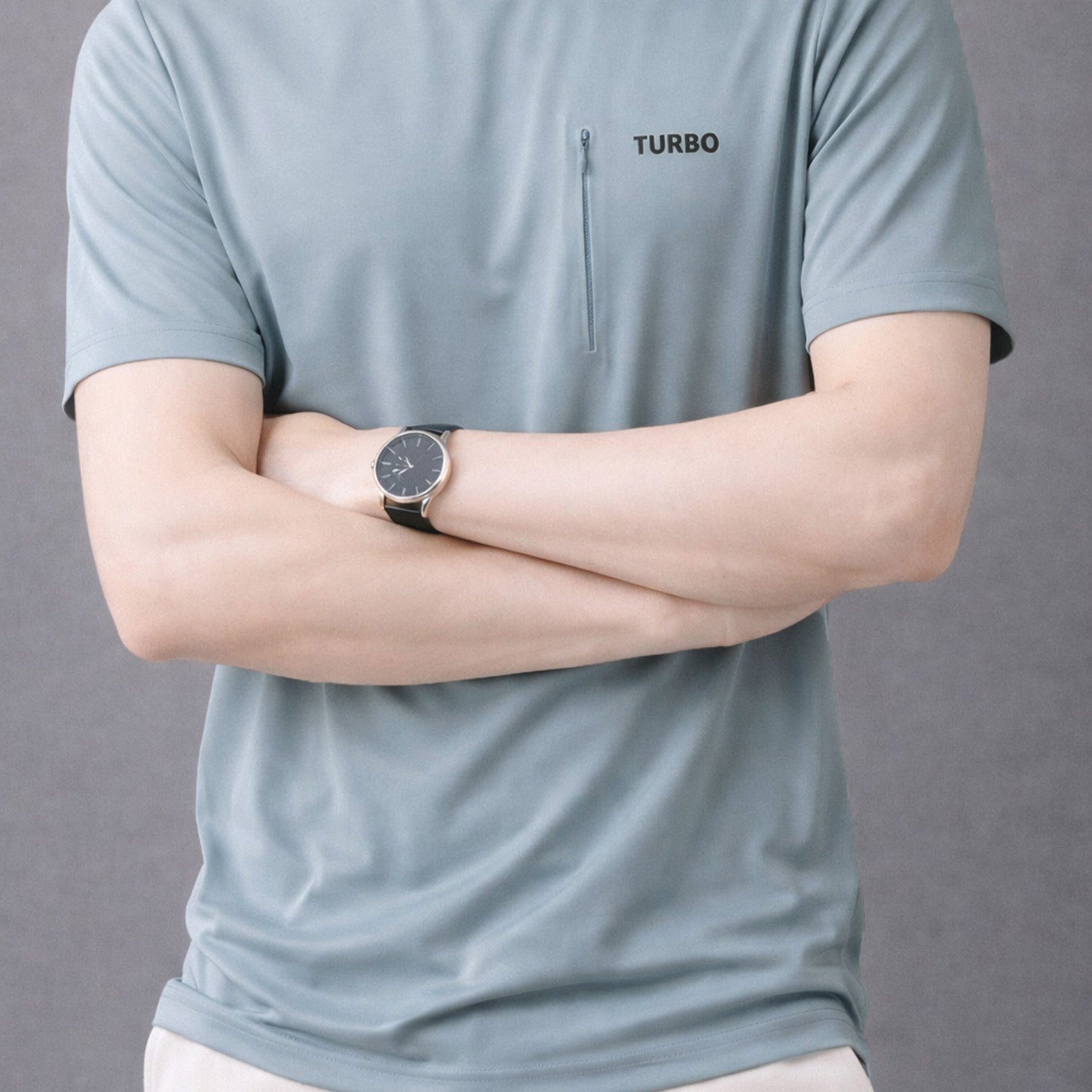 Turbo Zipper Chest Style Summer Tee*