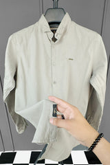 Turbo Self Lining Long Sleeve Cotton Casual Shirt