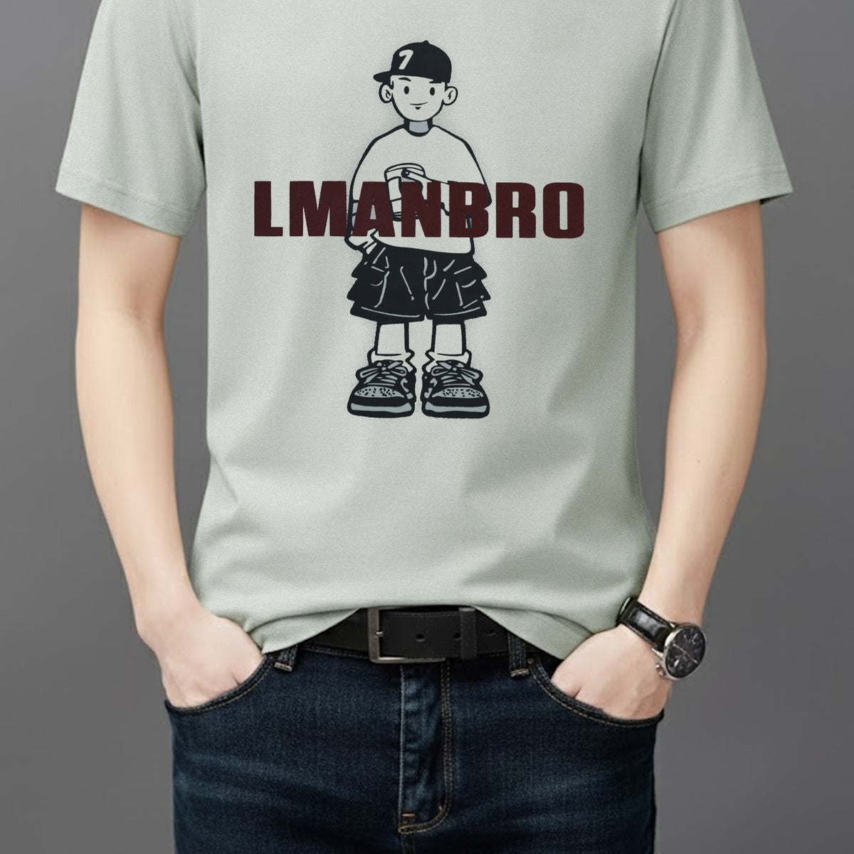 Exclusive Print Round Neck T-shirt