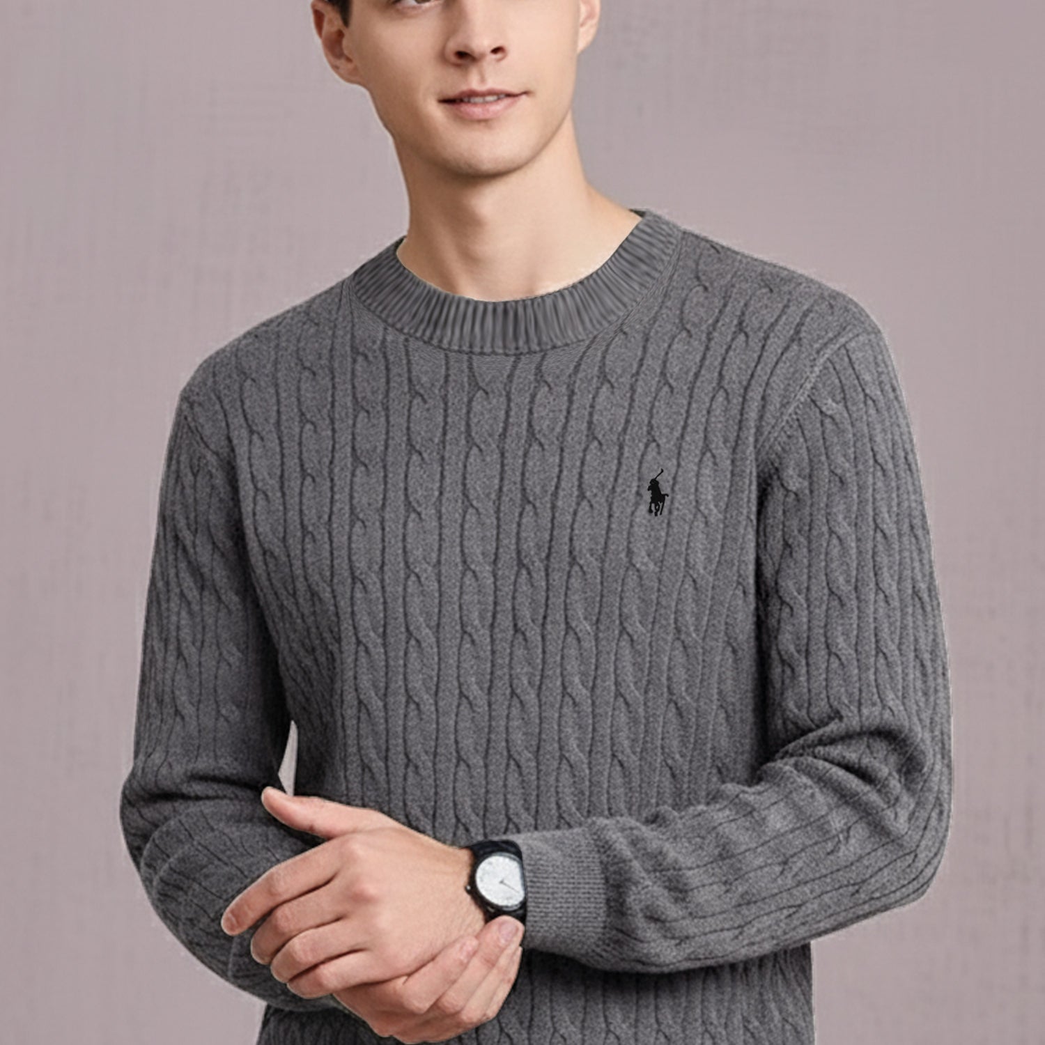 Turbo Knitted Cashmere Imported Men's Sweater