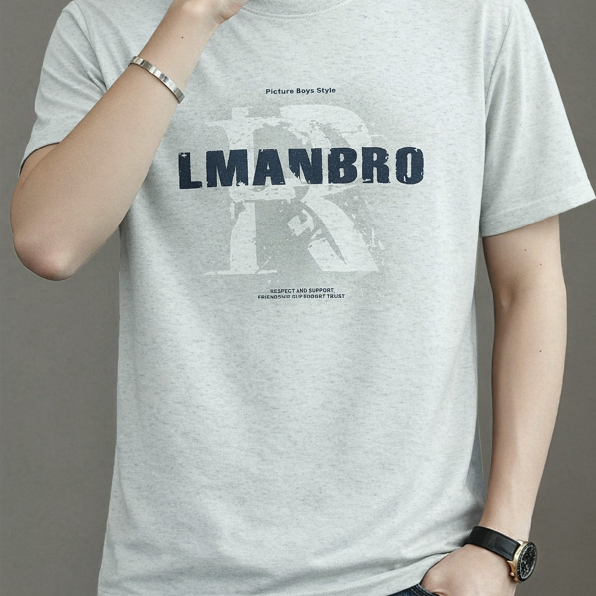 Mens Easy Wear Round Neck T-shirt*