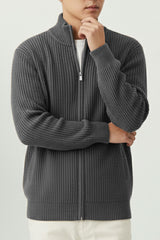 Old Money Zipper Imported Men's Sweater