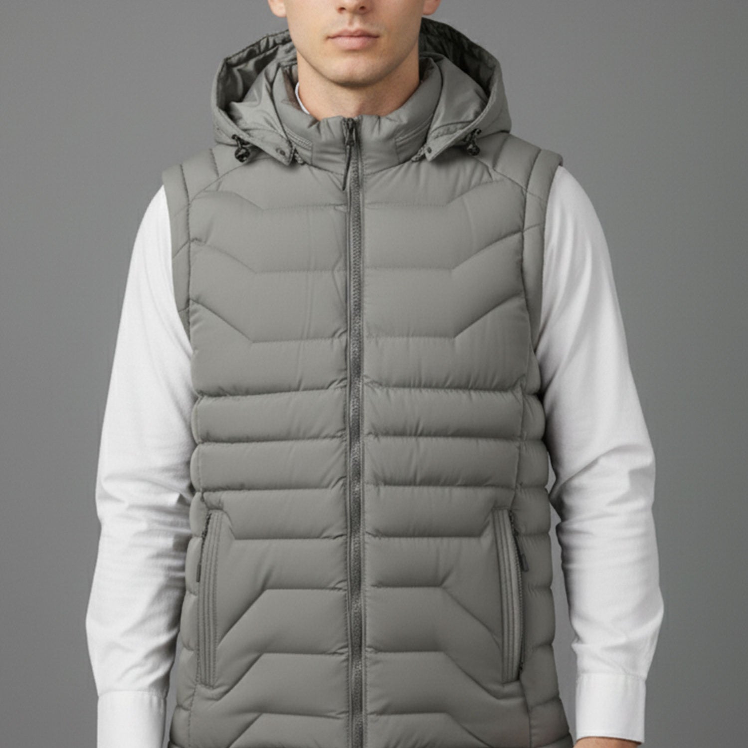 Stand Collar Imported Men's Gilet