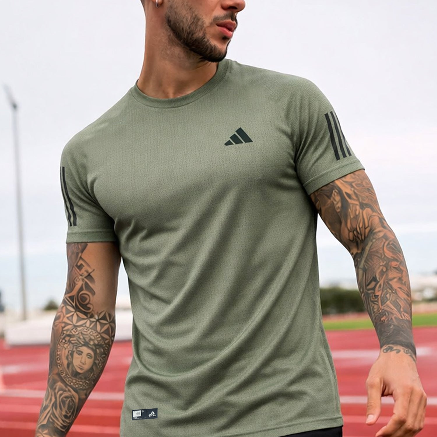 Adds Club 3-Stripes Tennis Imp Dry-Fit Tee