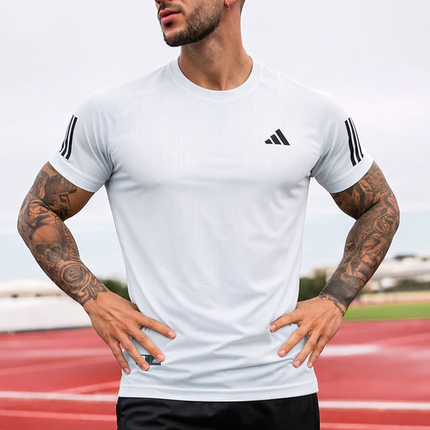 Adds Club 3-Stripes Tennis Imp Dry-Fit Tee