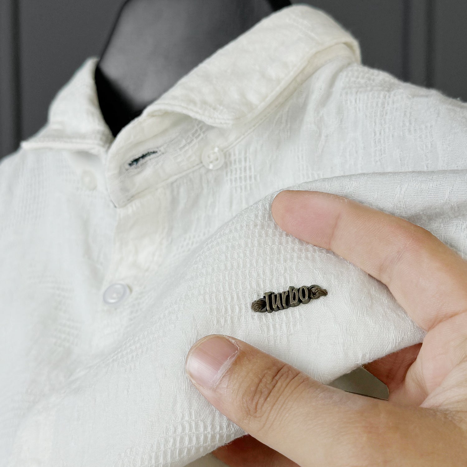 Turbo Vintage Patterend Long Sleeve Cotton Casual Shirt