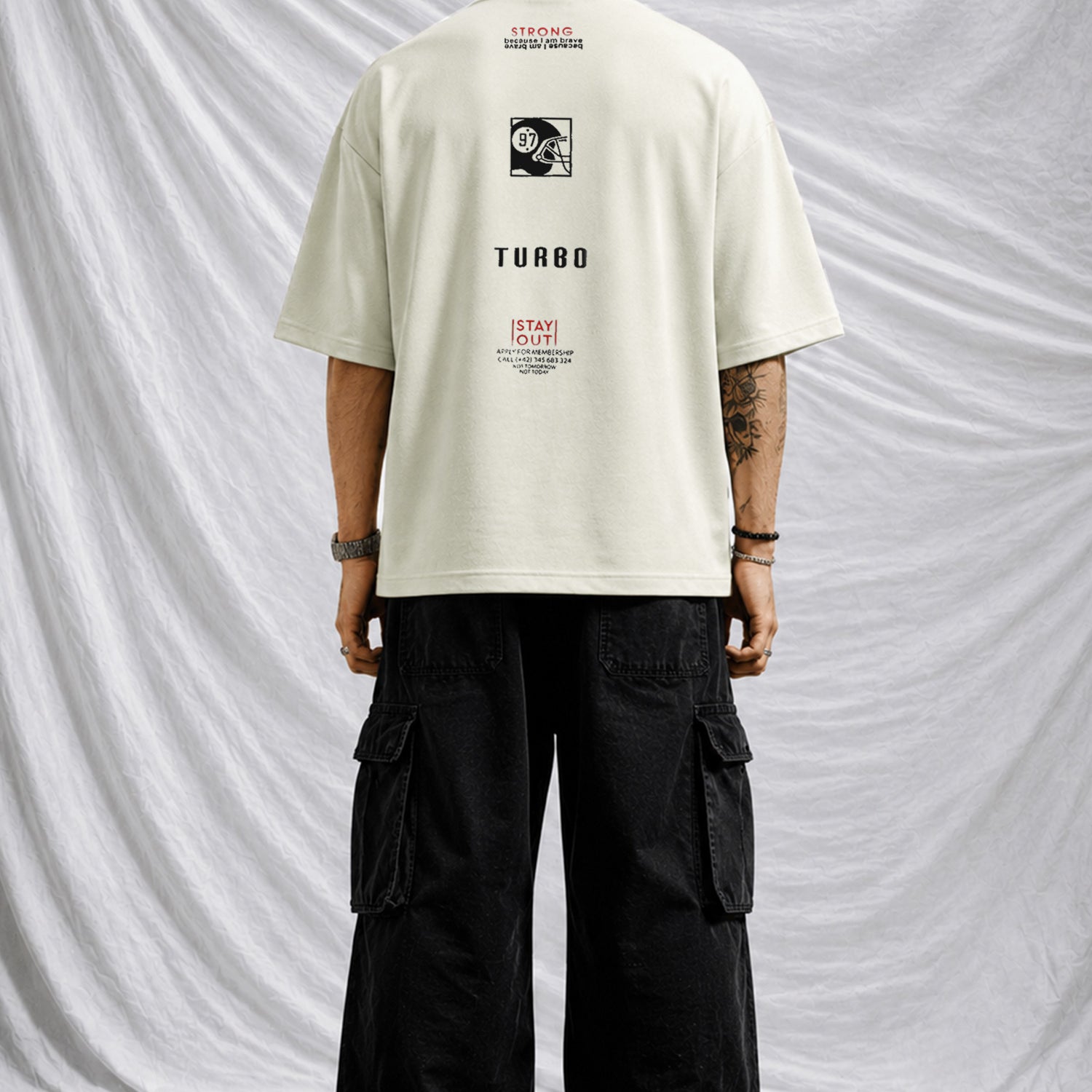 Turbo "Shein Typographic" Oversize Tee