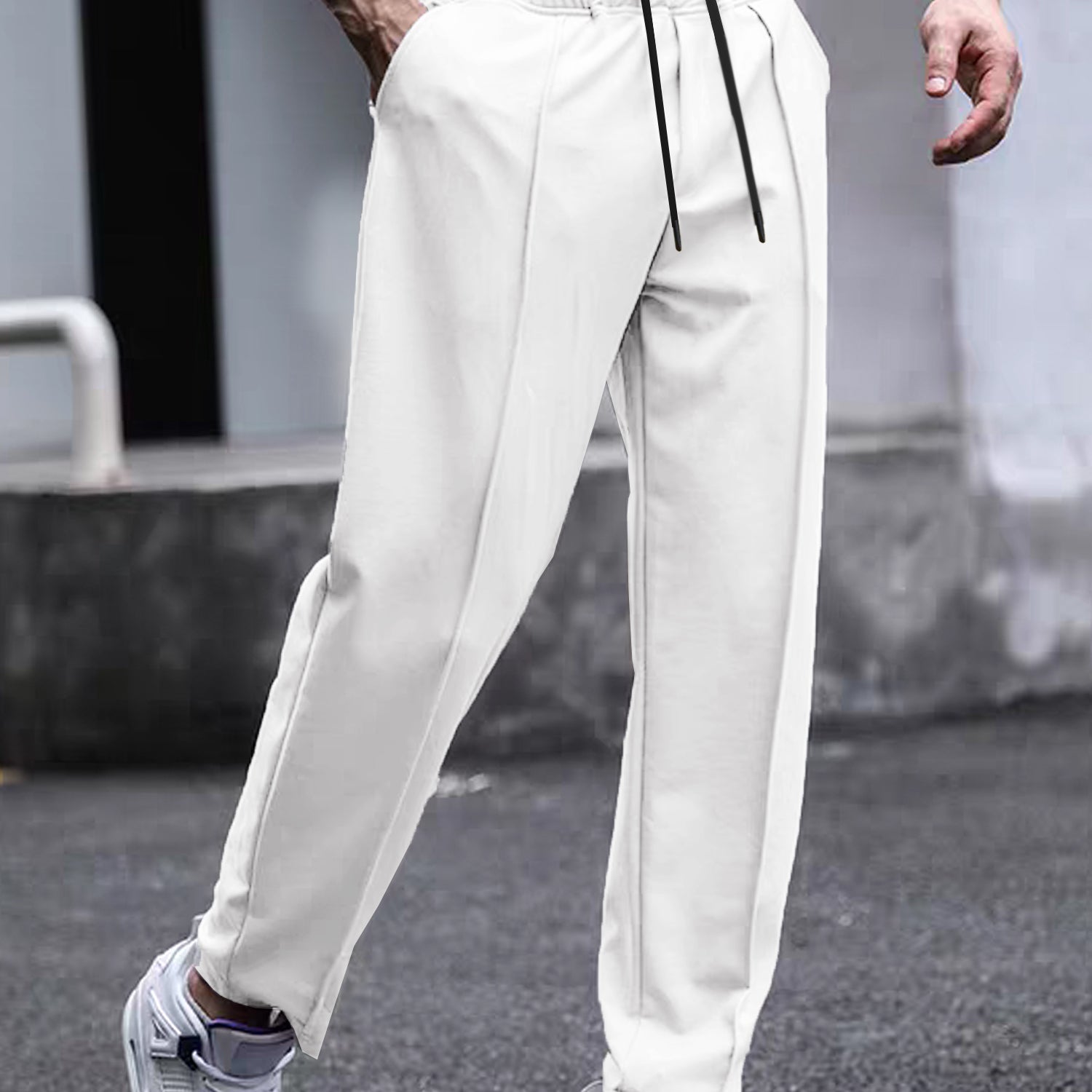 Turbo Micron Swift-Line Panel Trouser In White
