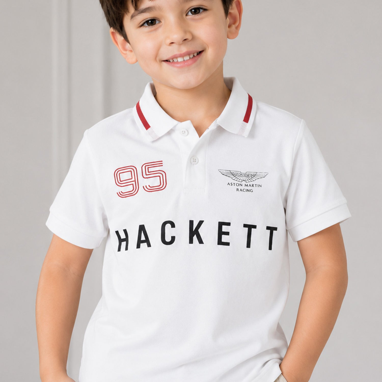 Hcket x Aston Martin Racing Addition Younger Kids Polo Shirt
