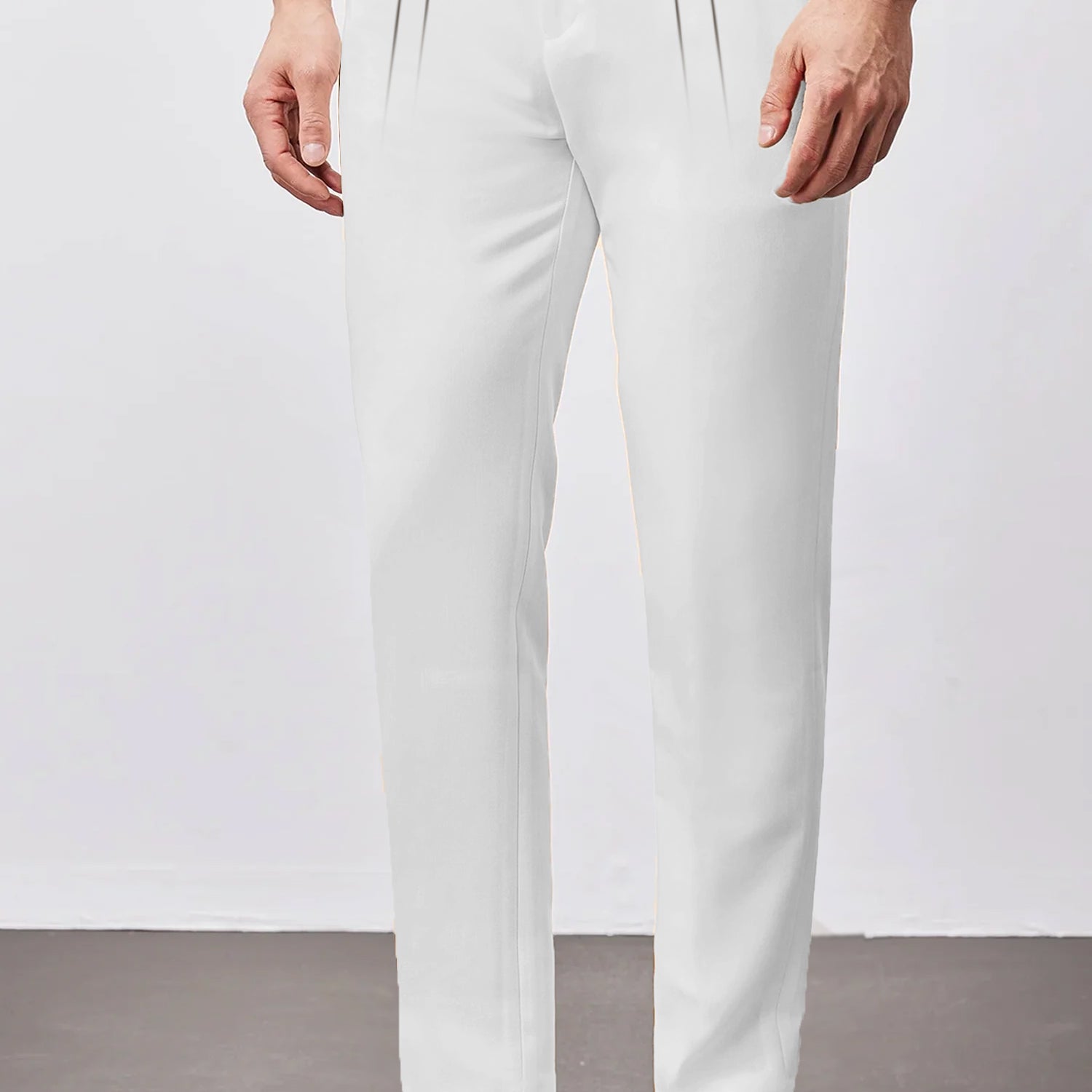 Double Plate Men's Carrot Fit Cotton Pant