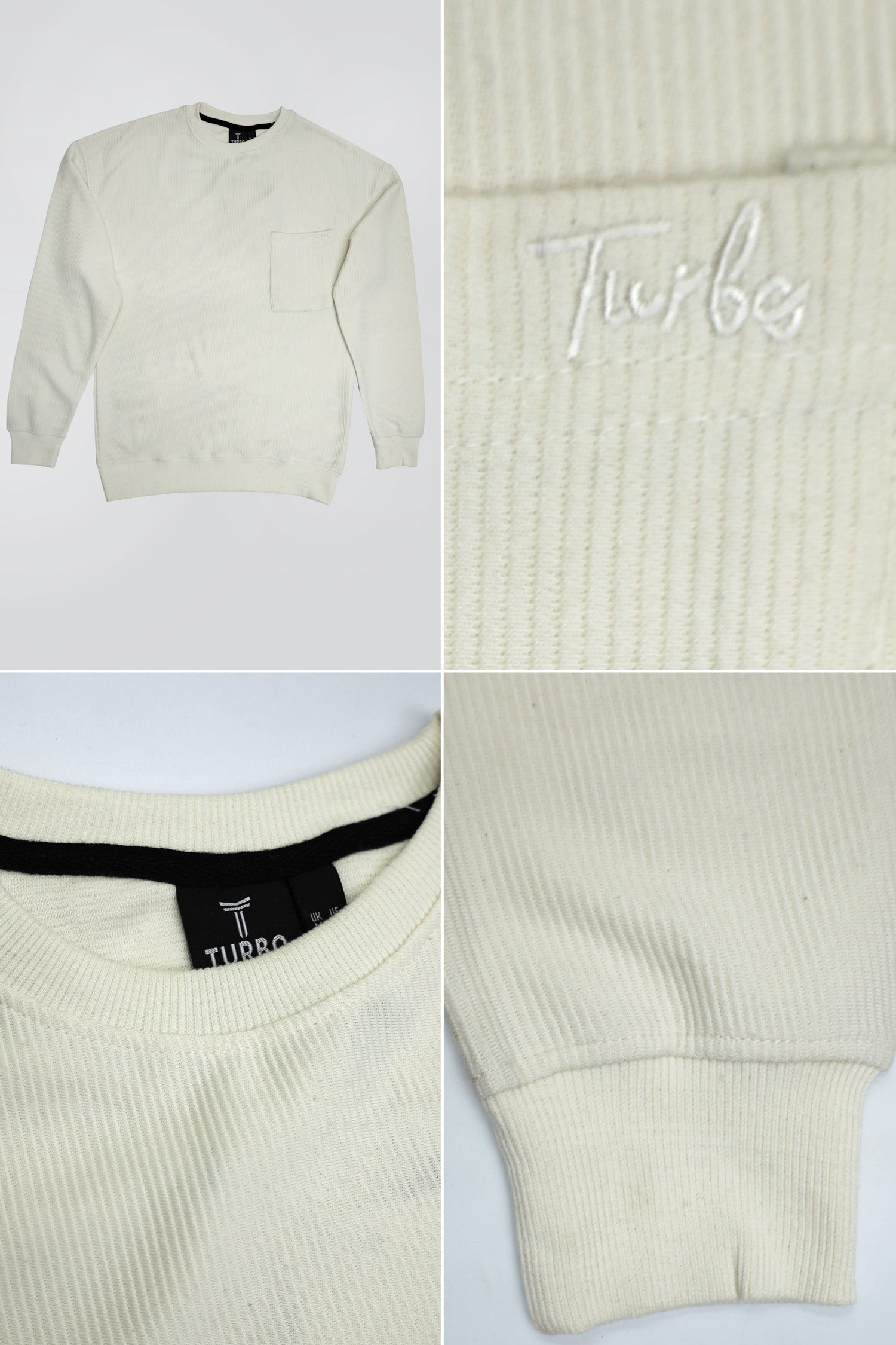 Turbo Pocket Style Embroided Men's Sweatshirt