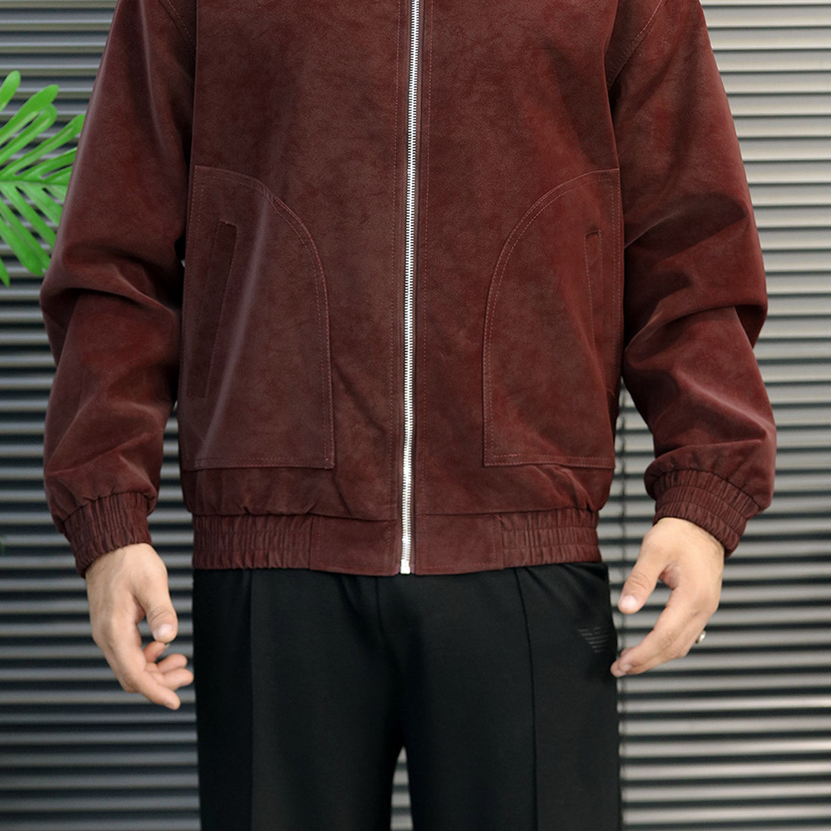 Men's Vintage Harrington Imported Suede Leather Jacket
