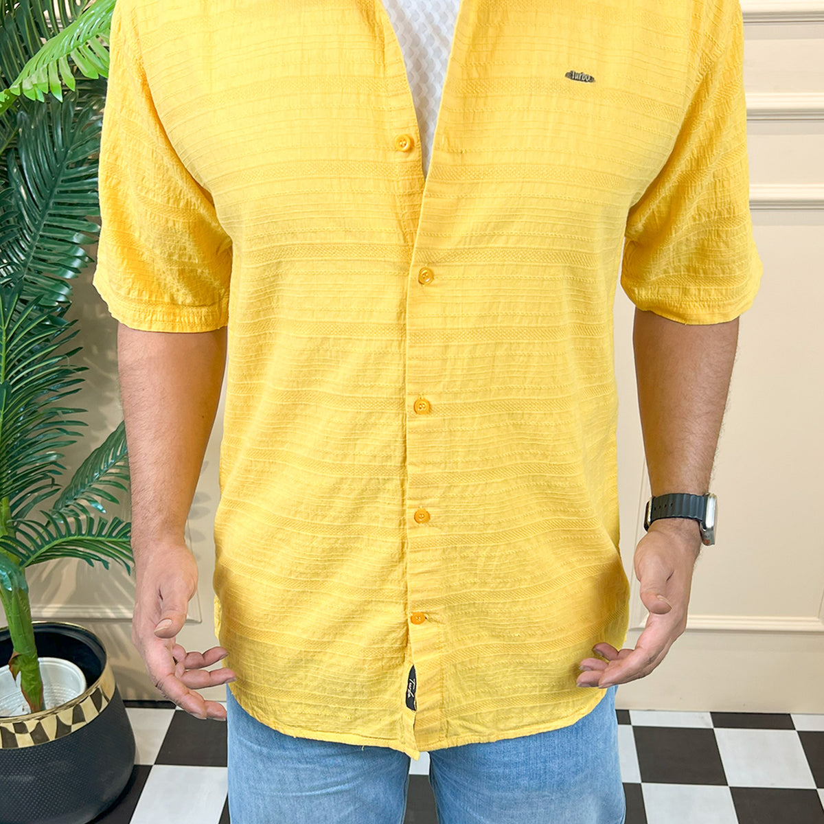 Turbo Knit Craft Crochet Casual Shirt